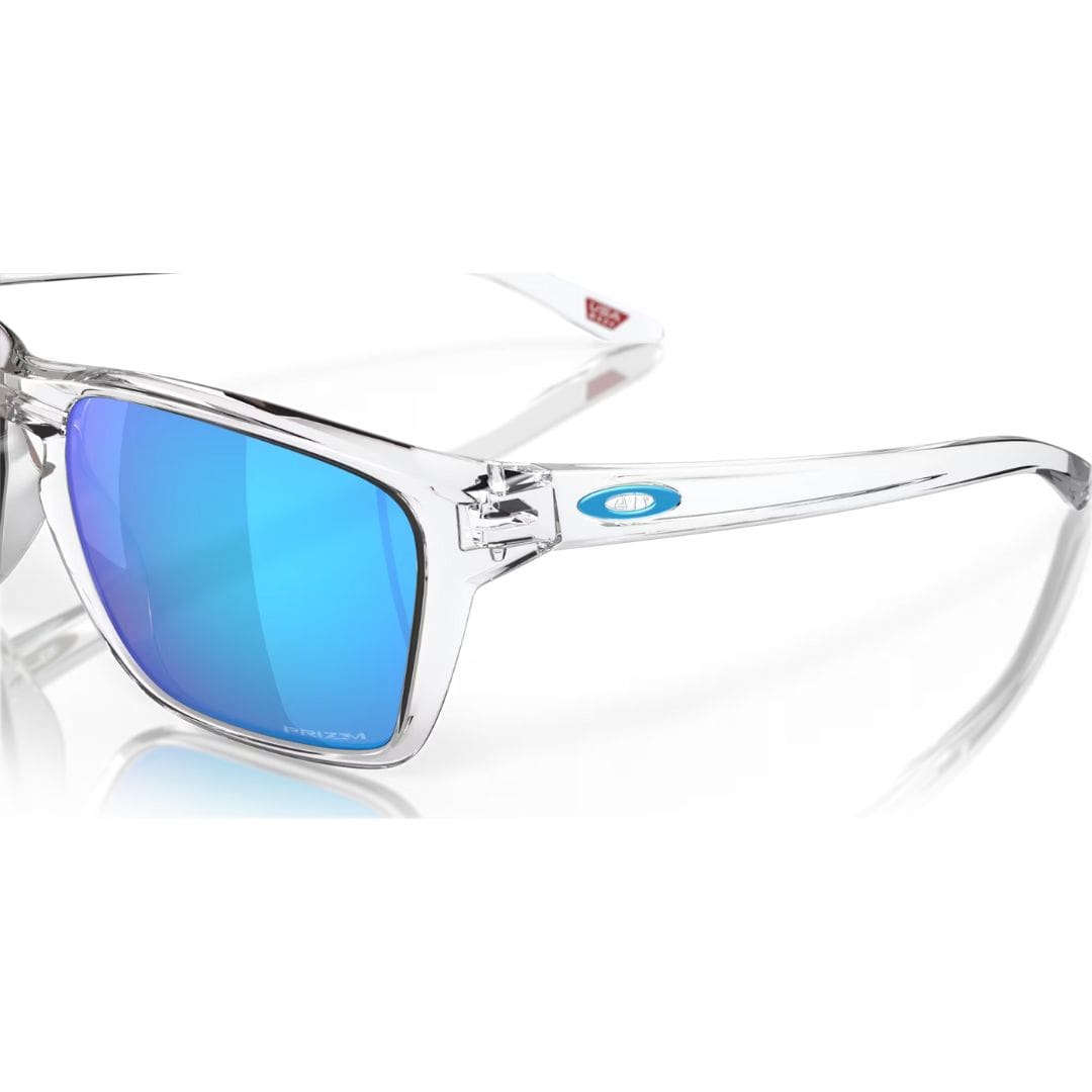 Oakley Sylas Golf Sunglasses (Polished Clear Frame with Prizm Sapphire Lenses)