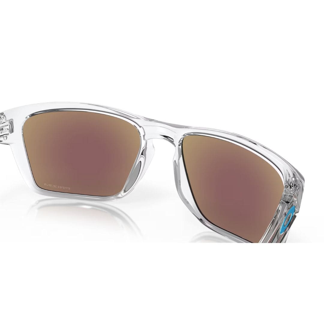 Oakley Sylas Golf Sunglasses (Polished Clear Frame with Prizm Sapphire Lenses)
