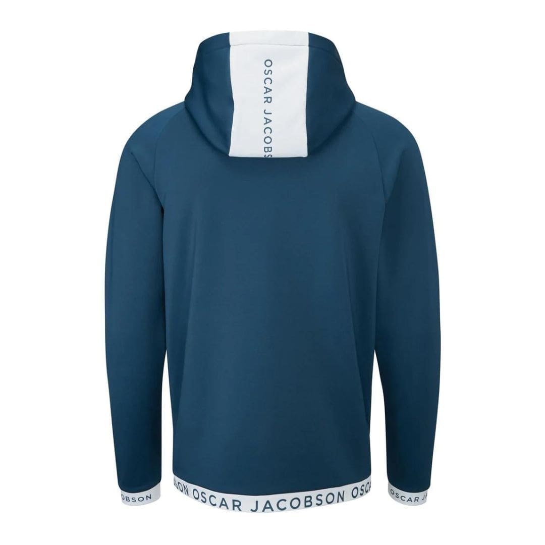 Oscar Jacobson Travis Hoodie (Teal & White)