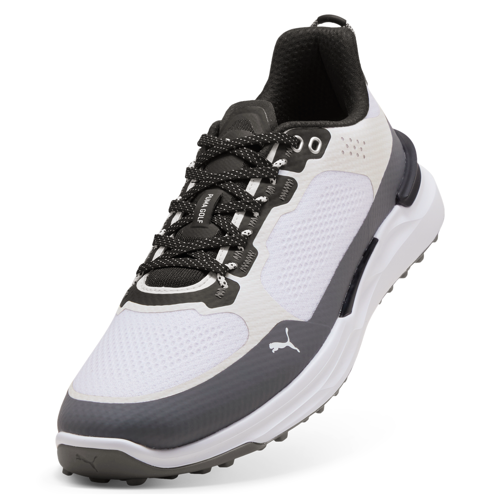 Puma Ignite Elevate X Spikeless Golf Shoes - Puma White, Slate Sky & Black
