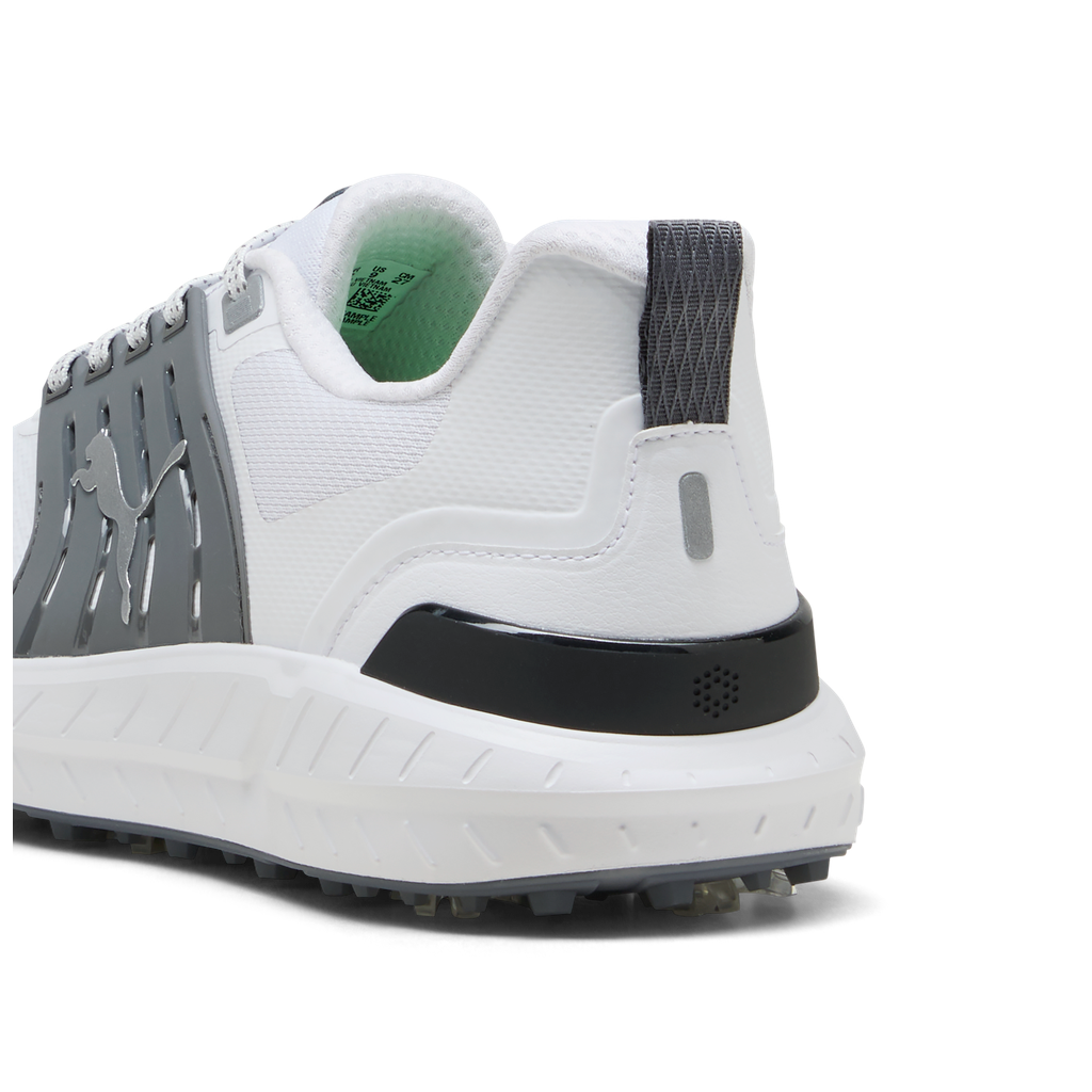 Puma Ignite Elevate 2 Tour Spiked Golf Shoes - Puma White, Slate Sky & Black