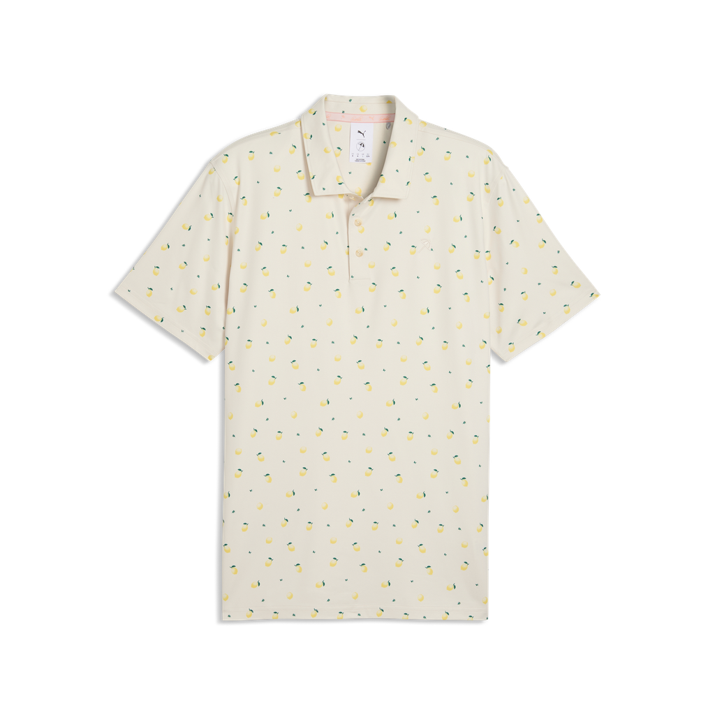 Puma x Arnold Palmer Cloudspun Lemon Golf Polo Shirt - Alpine Snow