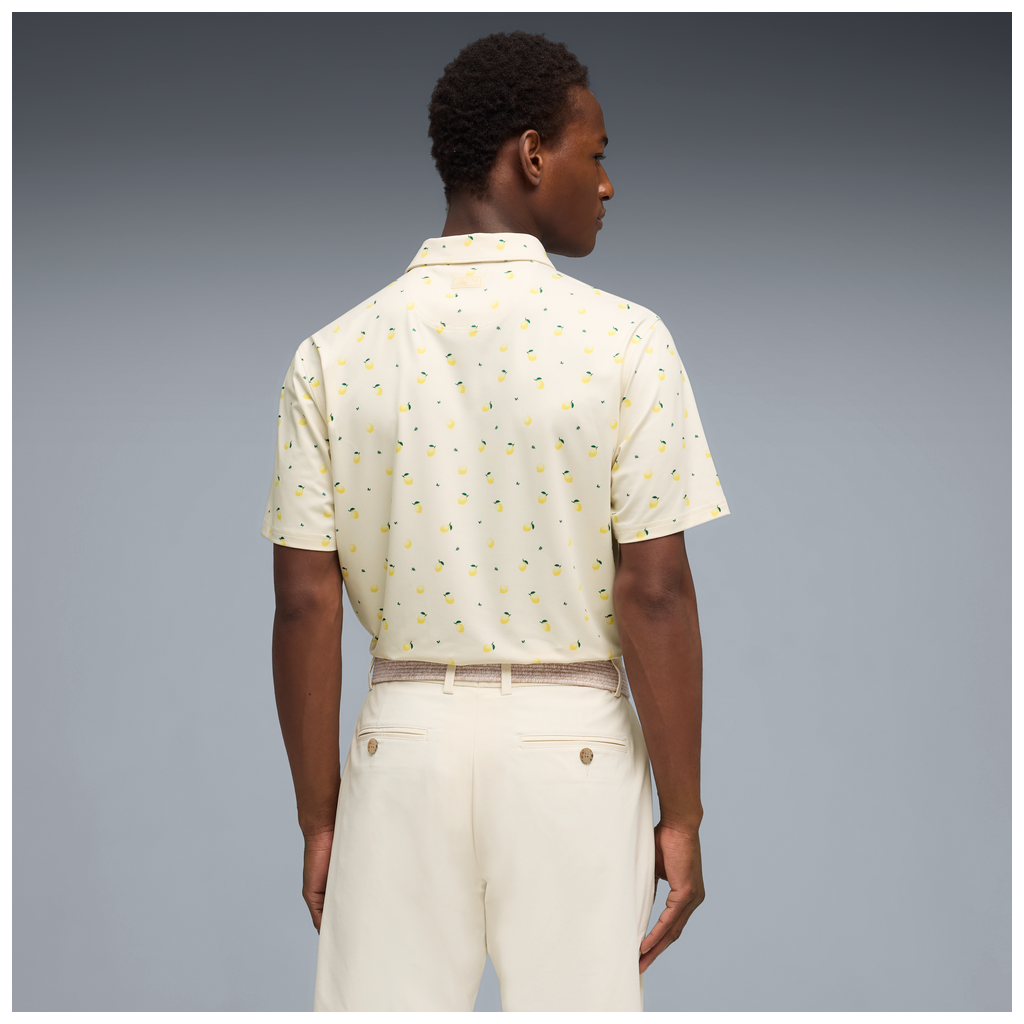 Puma x Arnold Palmer Cloudspun Lemon Golf Polo Shirt - Alpine Snow