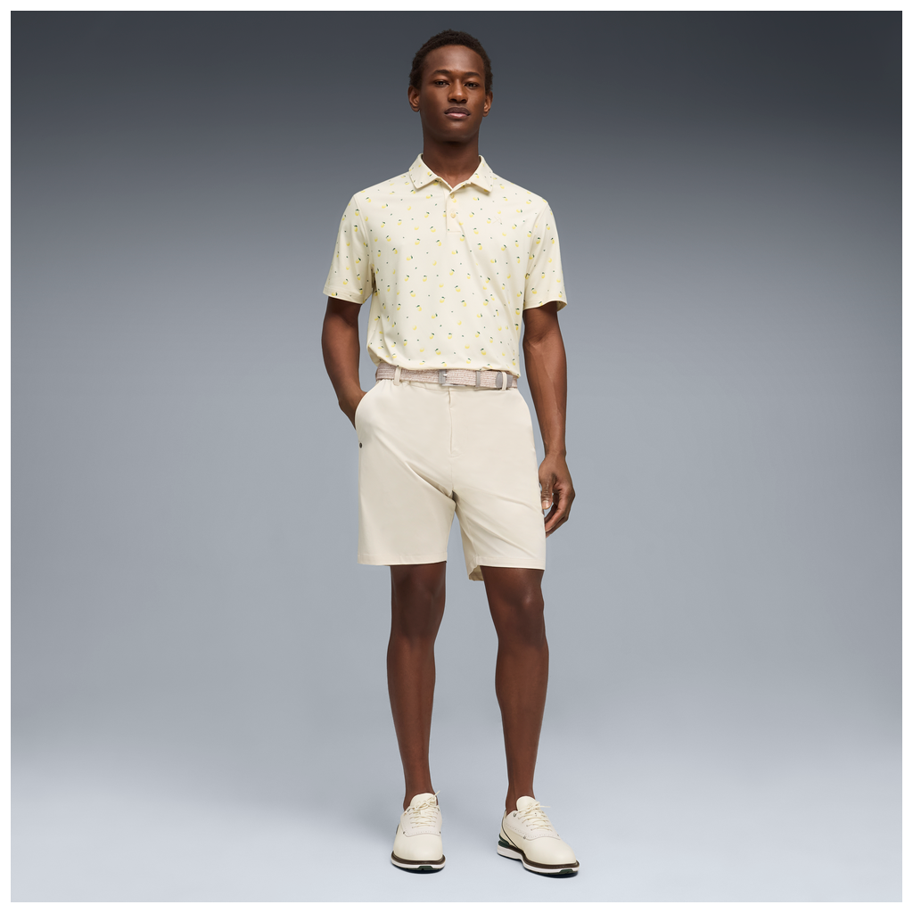 Puma x Arnold Palmer Cloudspun Lemon Golf Polo Shirt - Alpine Snow