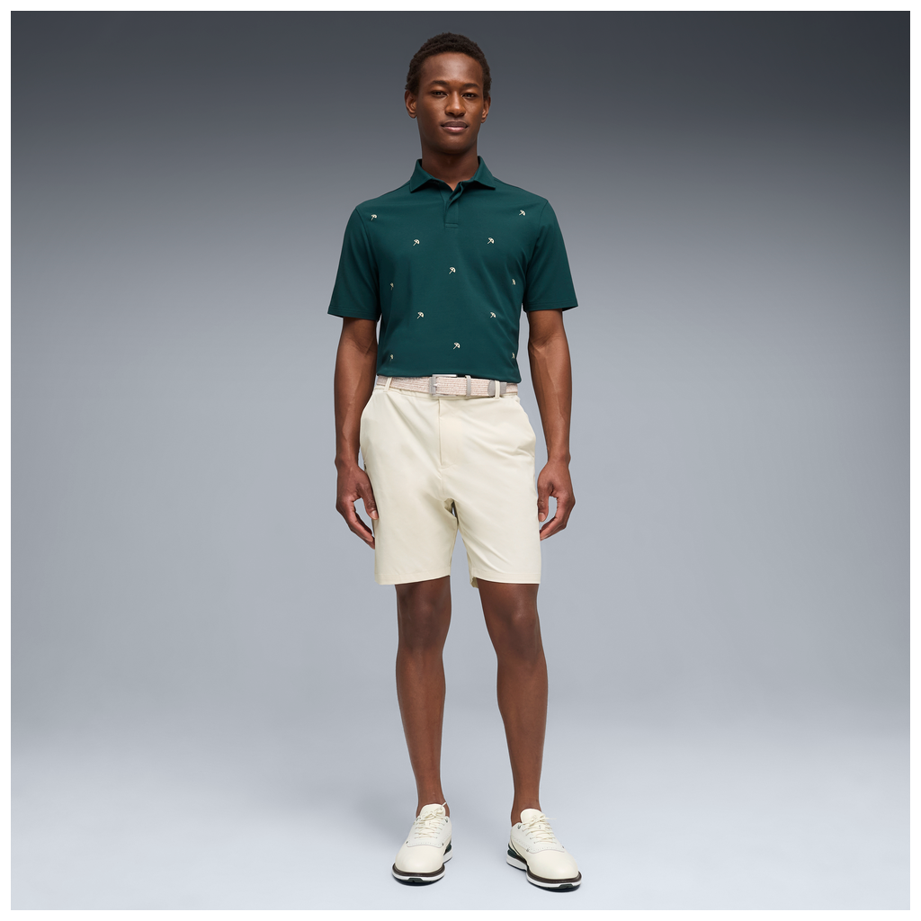 Puma x Arnold Palmer Madlon Umbrella Golf Polo Shirt - Forest Green