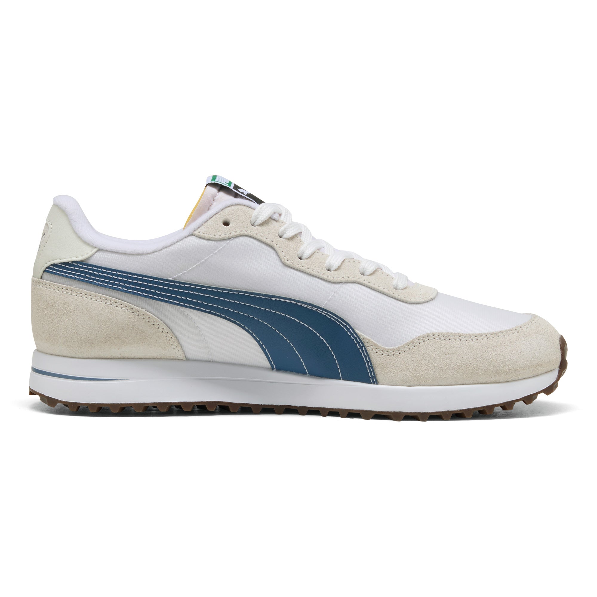Puma Helsinki G Spikeless Golf Shoes - Puma White & Dark Indigo