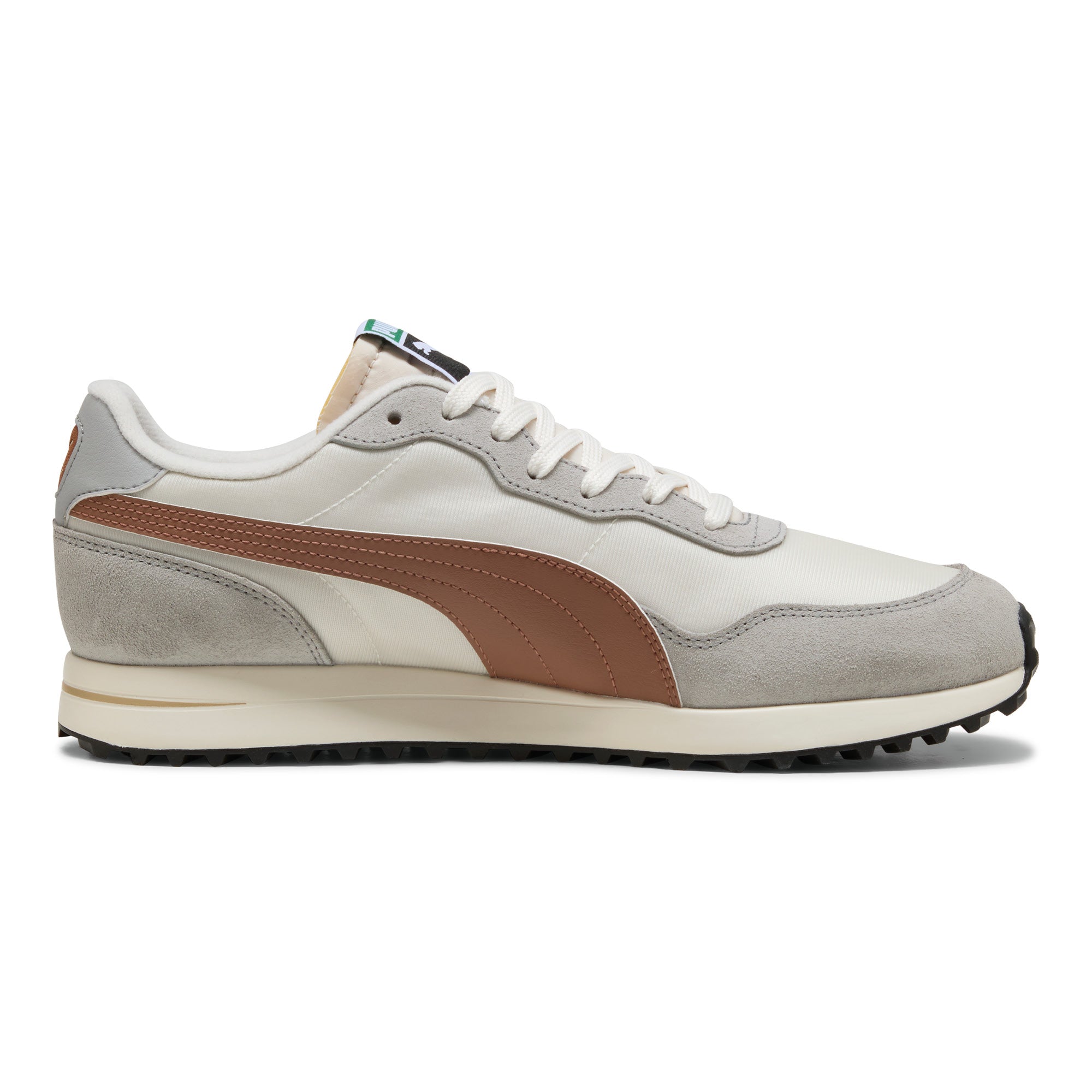 Puma Helsinki G Spikeless Golf Shoes - Vapor Grey & Brown Mushroom