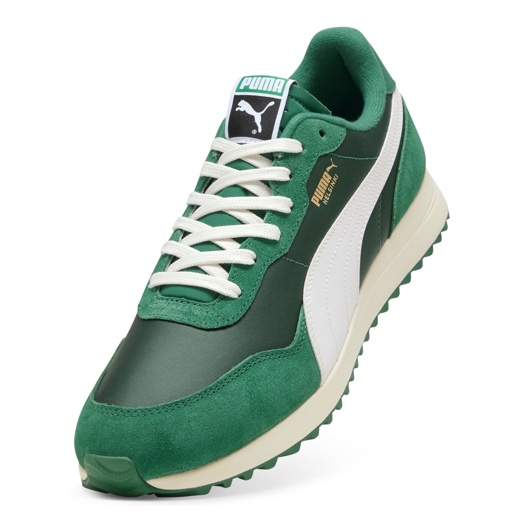 Puma Helsinki G Spikeless Golf Shoes - Vine & Puma White