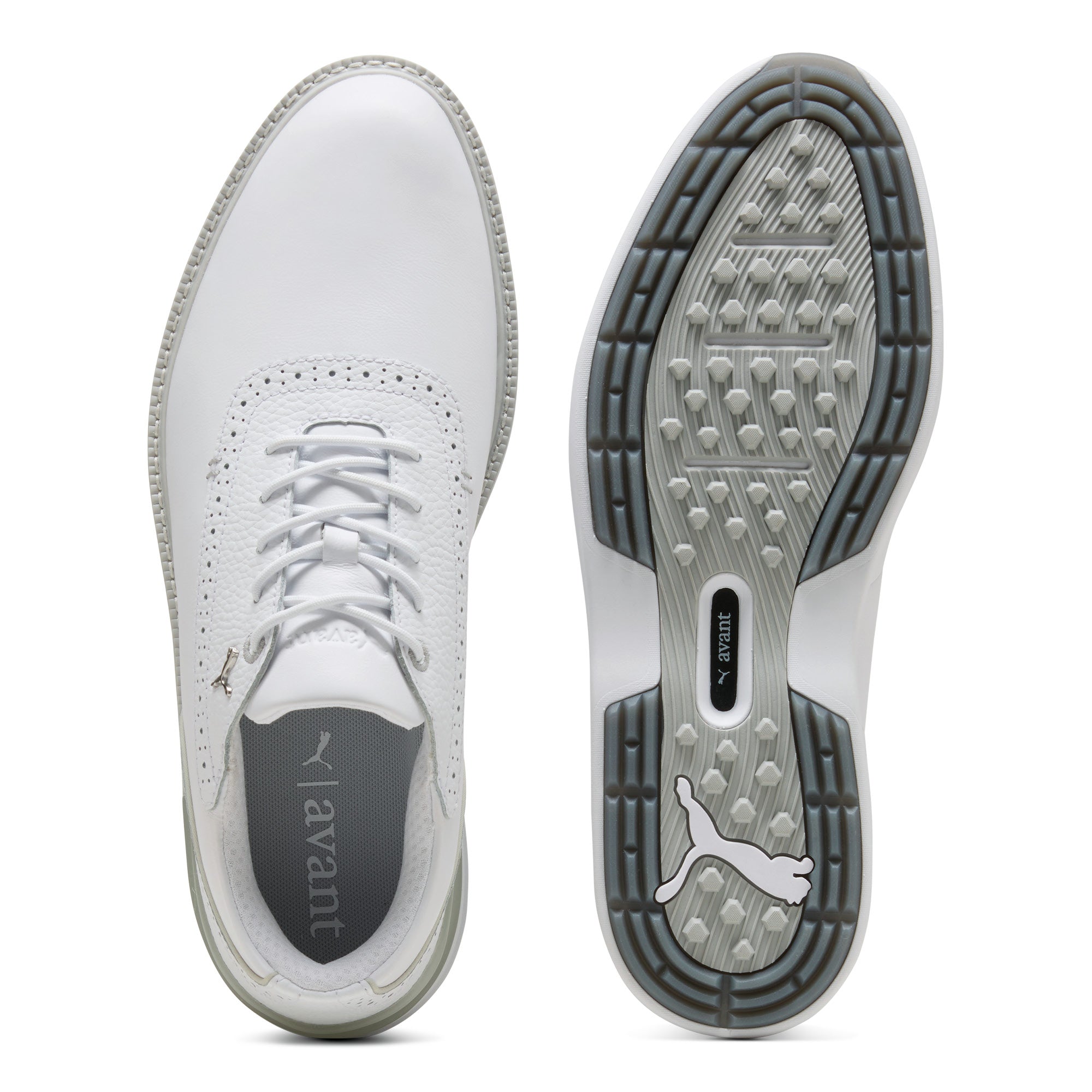 Puma Avant 2.0 Spikeless Golf Shoes - White, Ash Grey & Slate Sky