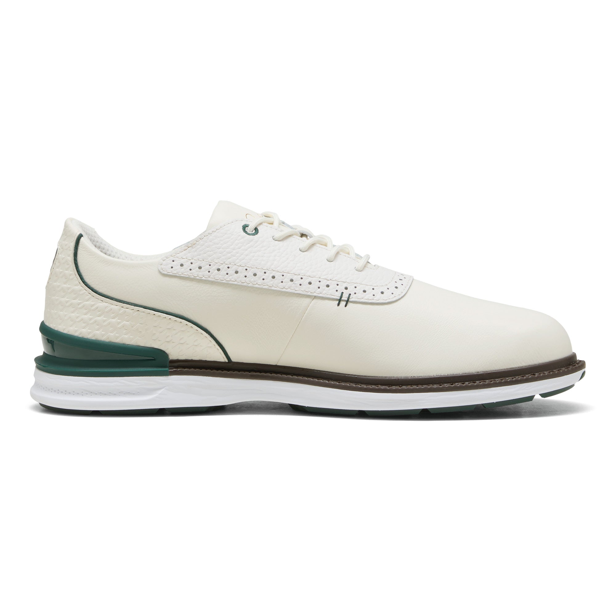Puma X AP Avant Spikeless Golf Shoes - Puma White & Forest Green