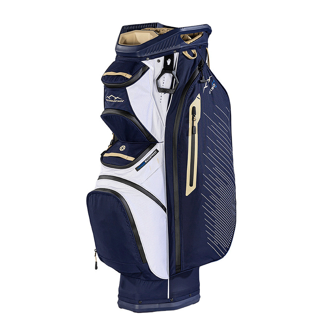 Sun Mountain C130 H2NO 14-Way Golf Cart Bag (Navy, Gold & White)