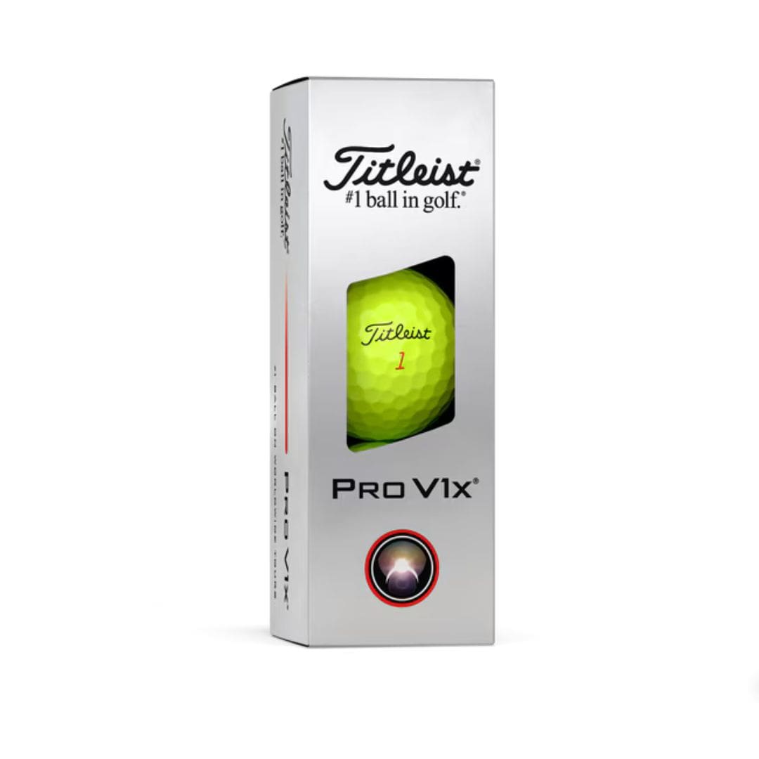Titleist Pro V1x Golf Balls 2025 (Yellow)