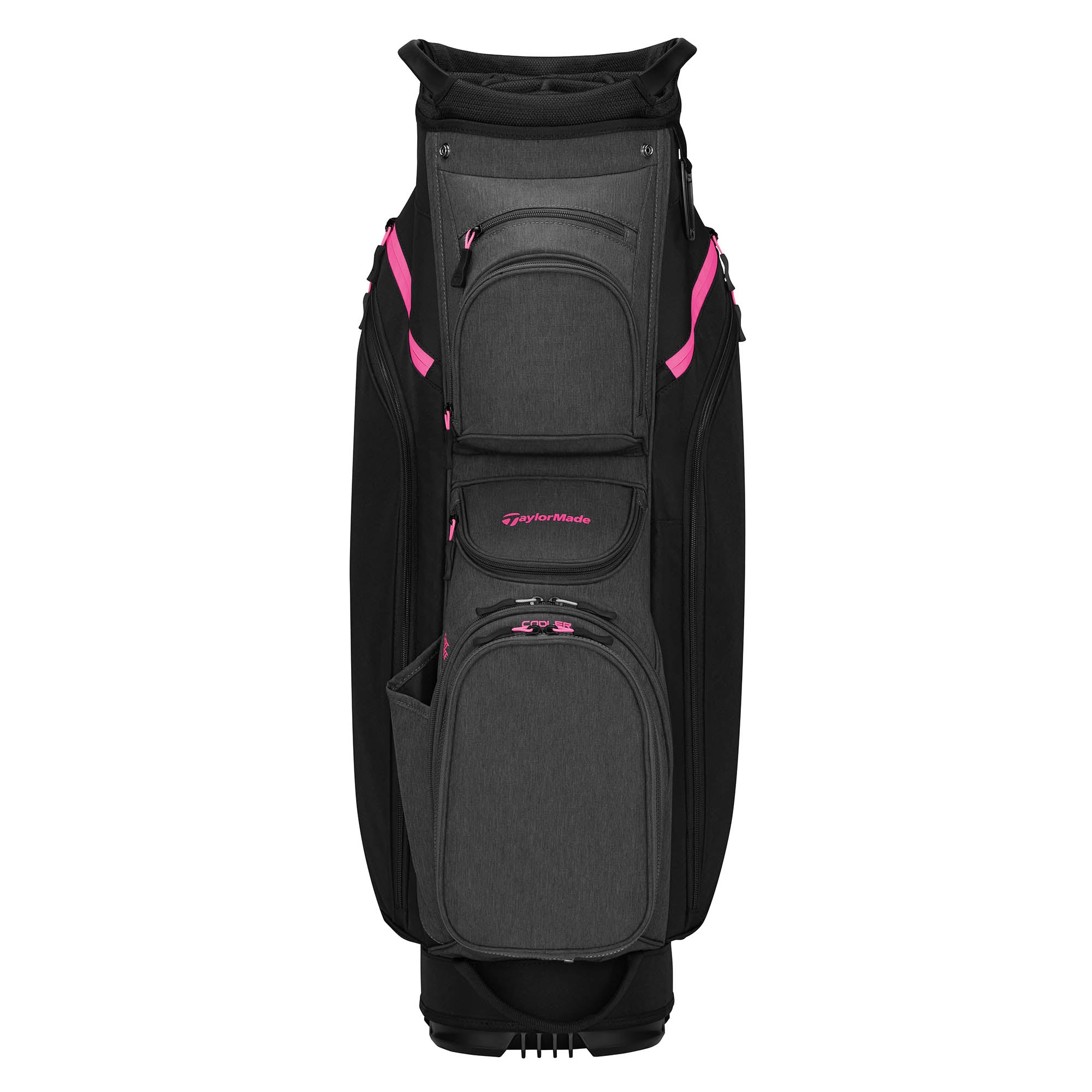 TaylorMade Cart Lite Golf Cart Bag - Black, Grey & Neon Pink