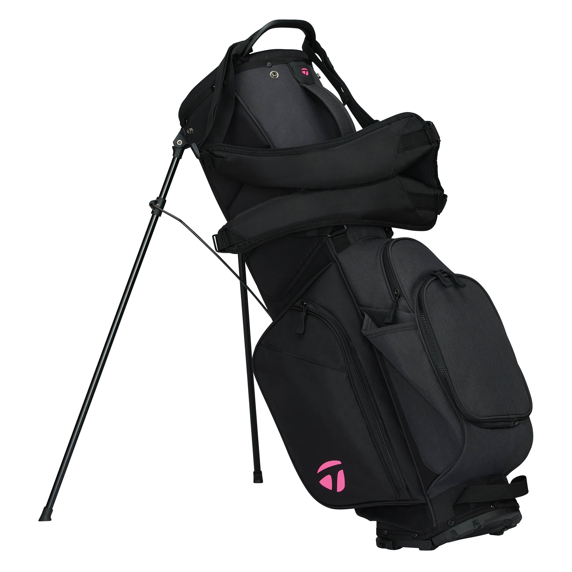 TaylorMade Flextech Golf Stand Bag - Black & Neon Pink