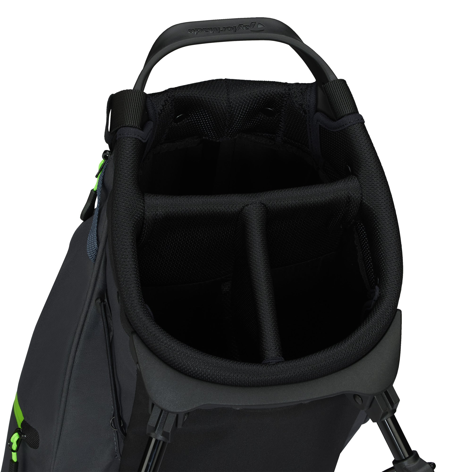 TaylorMade Flextech Carry Golf Stand Bag - Grey, Black & Neon Green