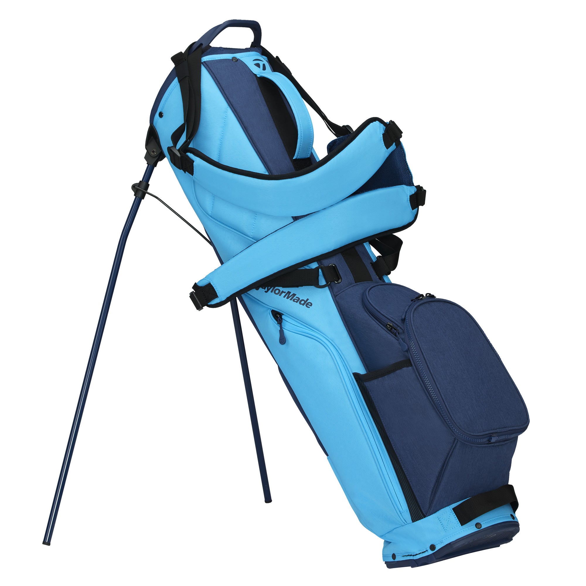 TaylorMade Flextech Carry Golf Stand Bag - Cyan & Navy