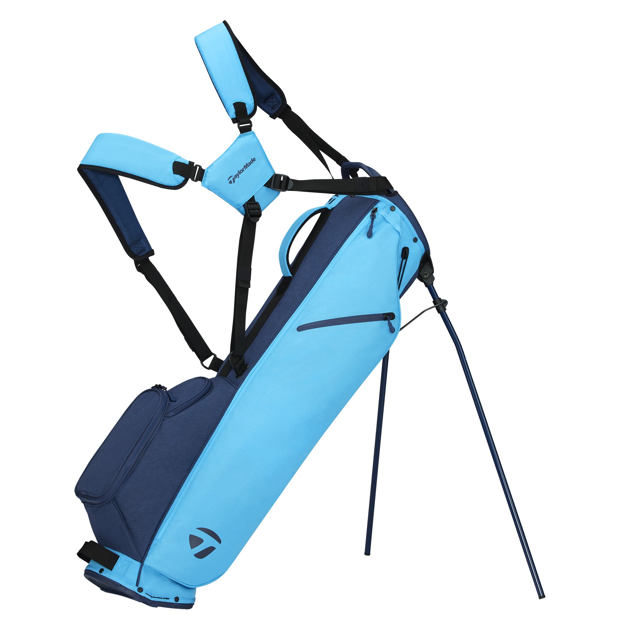 TaylorMade Flextech Carry Golf Stand Bag - Cyan & Navy