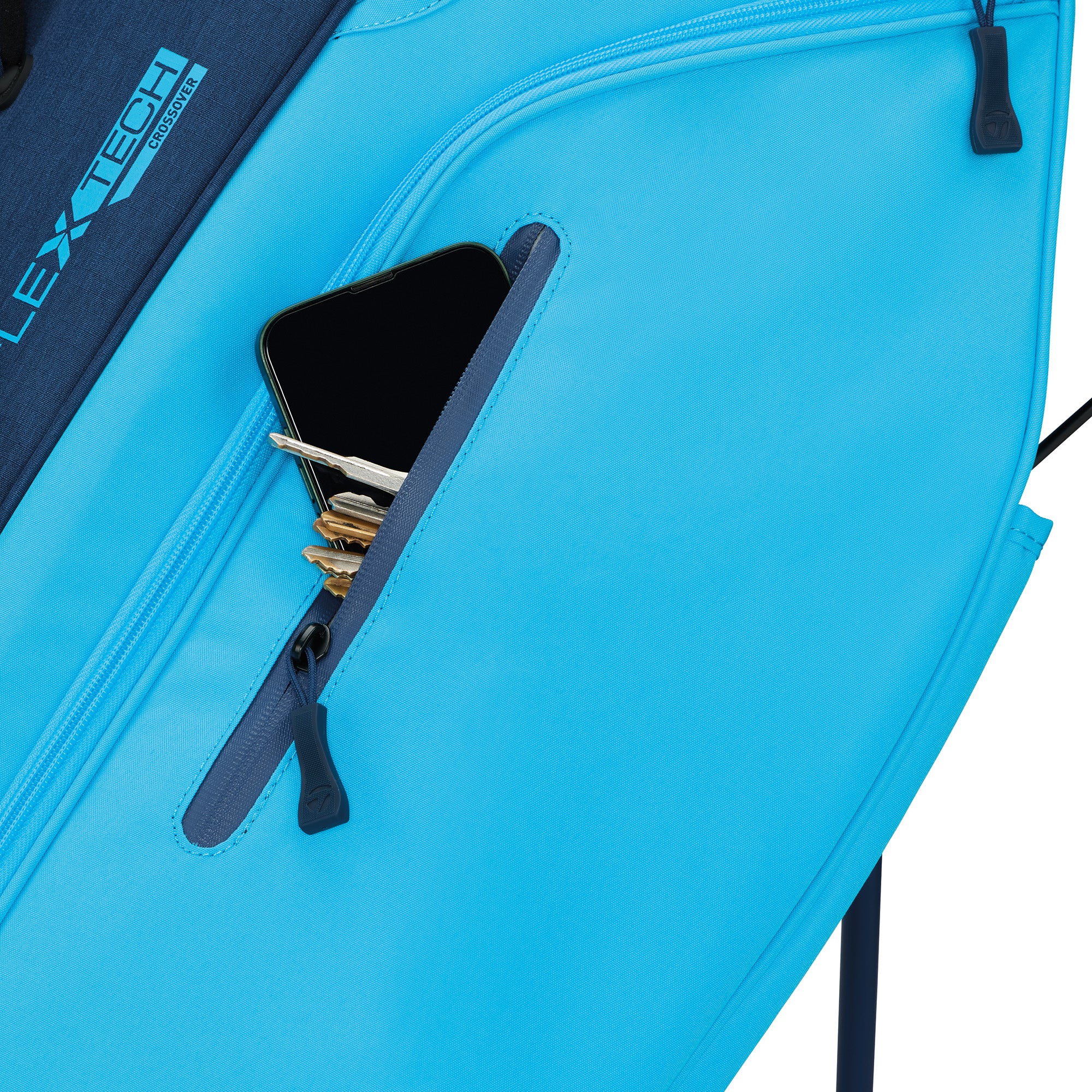 TaylorMade Flextech Crossover Golf Stand Bag - Cyan & Navy