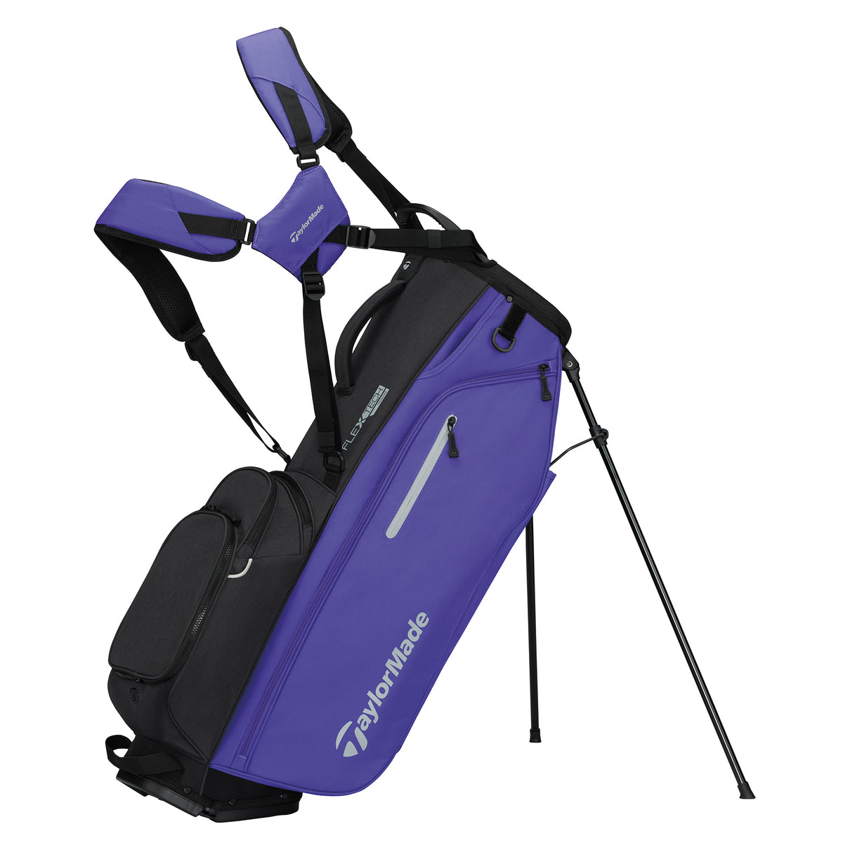 TaylorMade Flextech Crossover Golf Stand Bag - Violet & Black