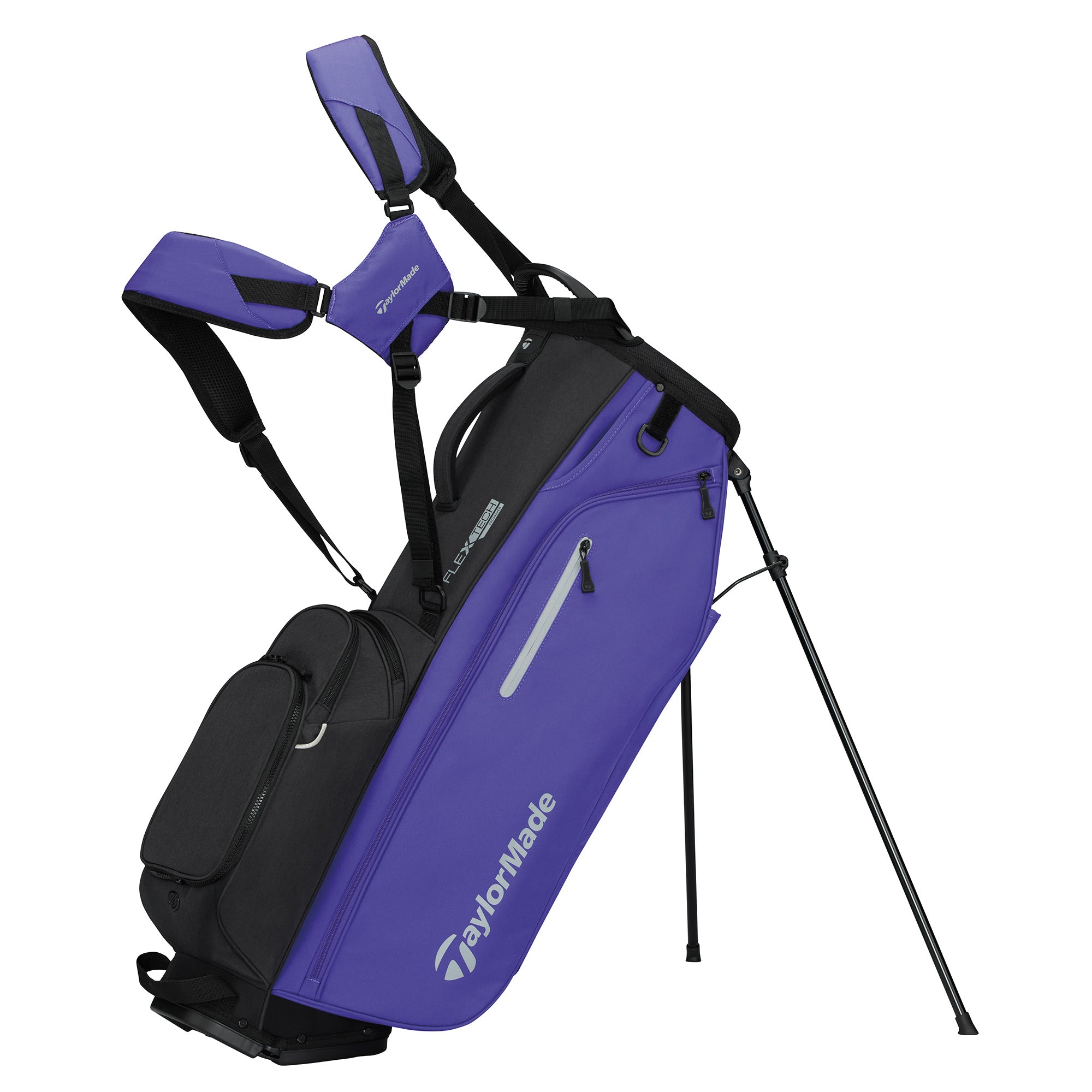 TaylorMade Flextech Crossover Golf Stand Bag - Violet & Black