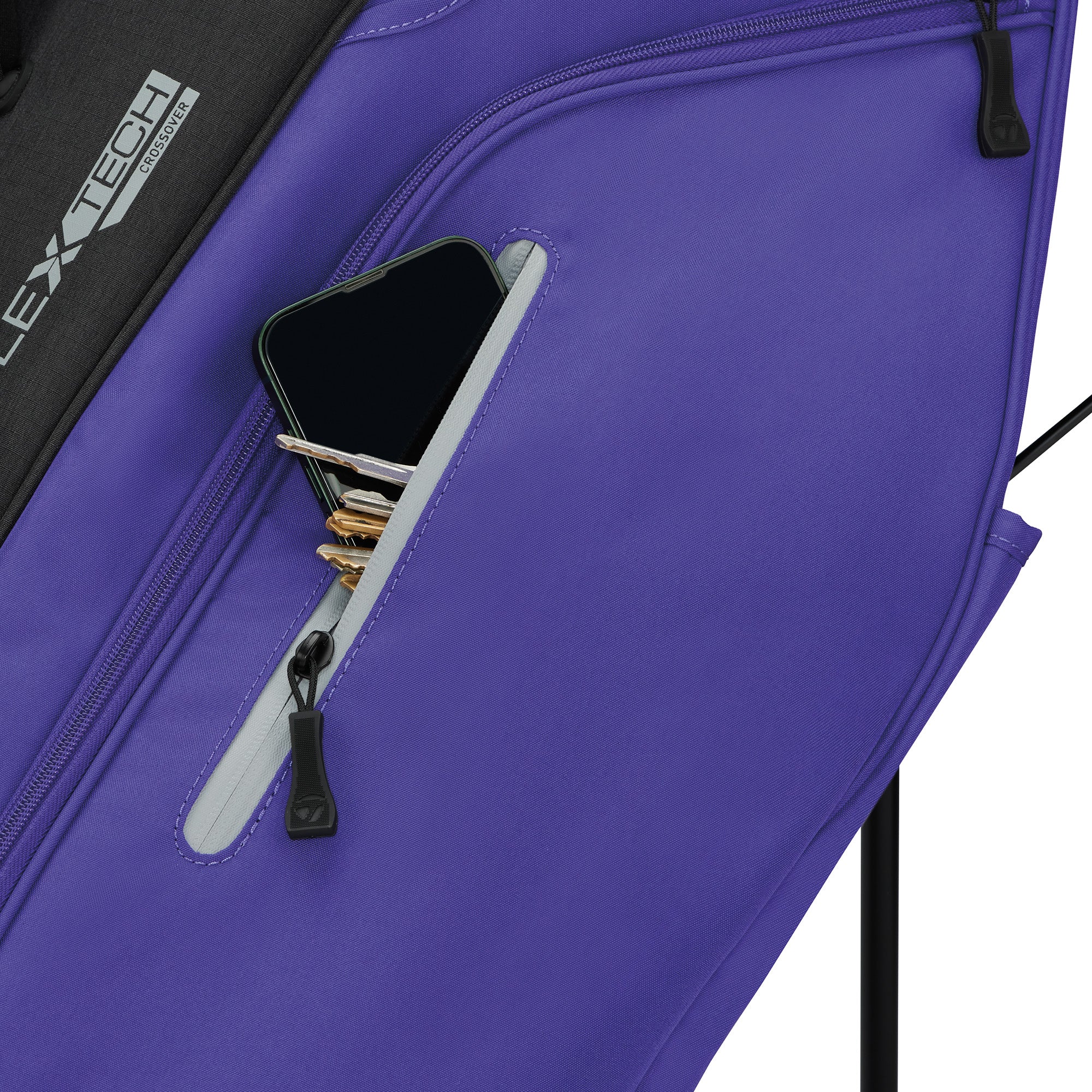 TaylorMade Flextech Crossover Golf Stand Bag - Violet & Black