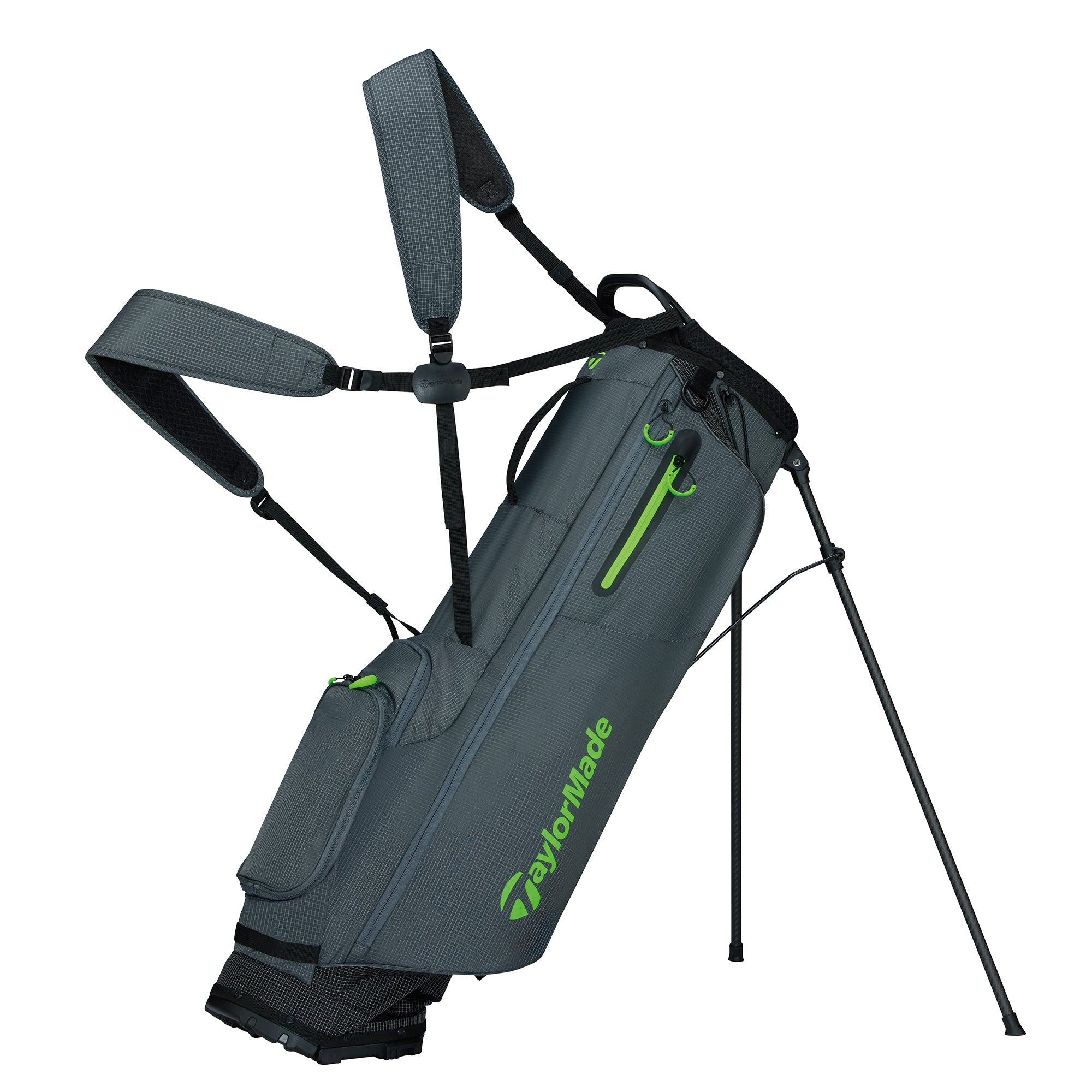 Taylormade Flextech SuperLite Golf Stand Bag - Grey & Neon Green