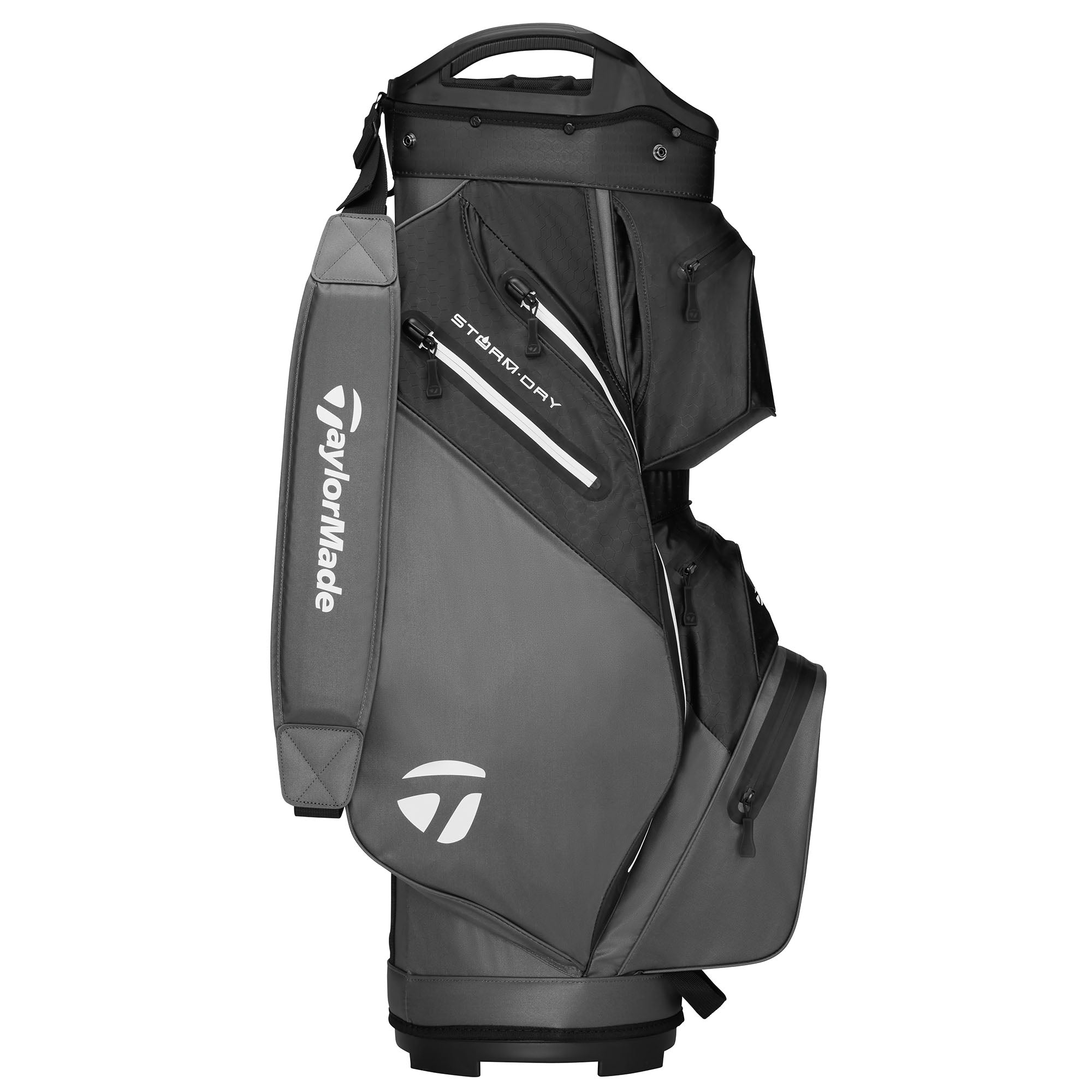 TaylorMade StormDry Waterproof Golf Cart Bag - Grey & Black