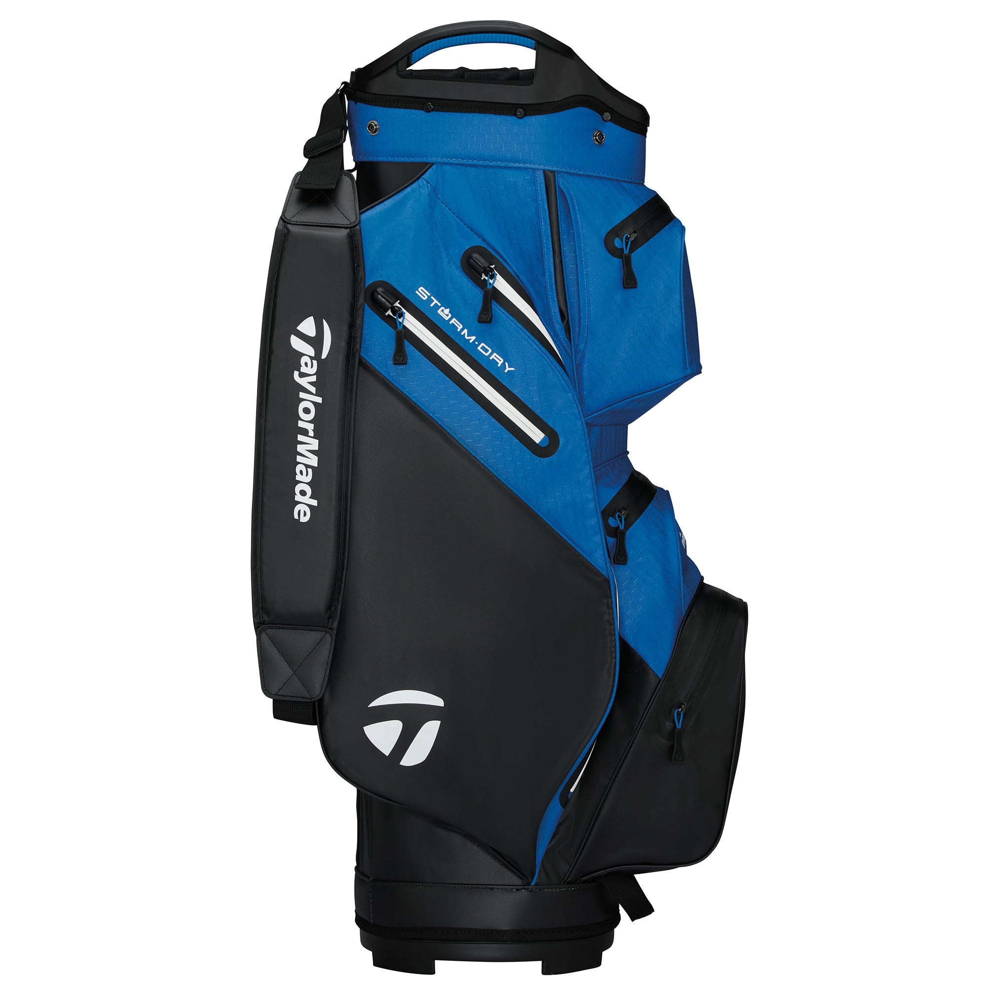 TaylorMade StormDry Waterproof Golf Cart Bag - Black & Blue
