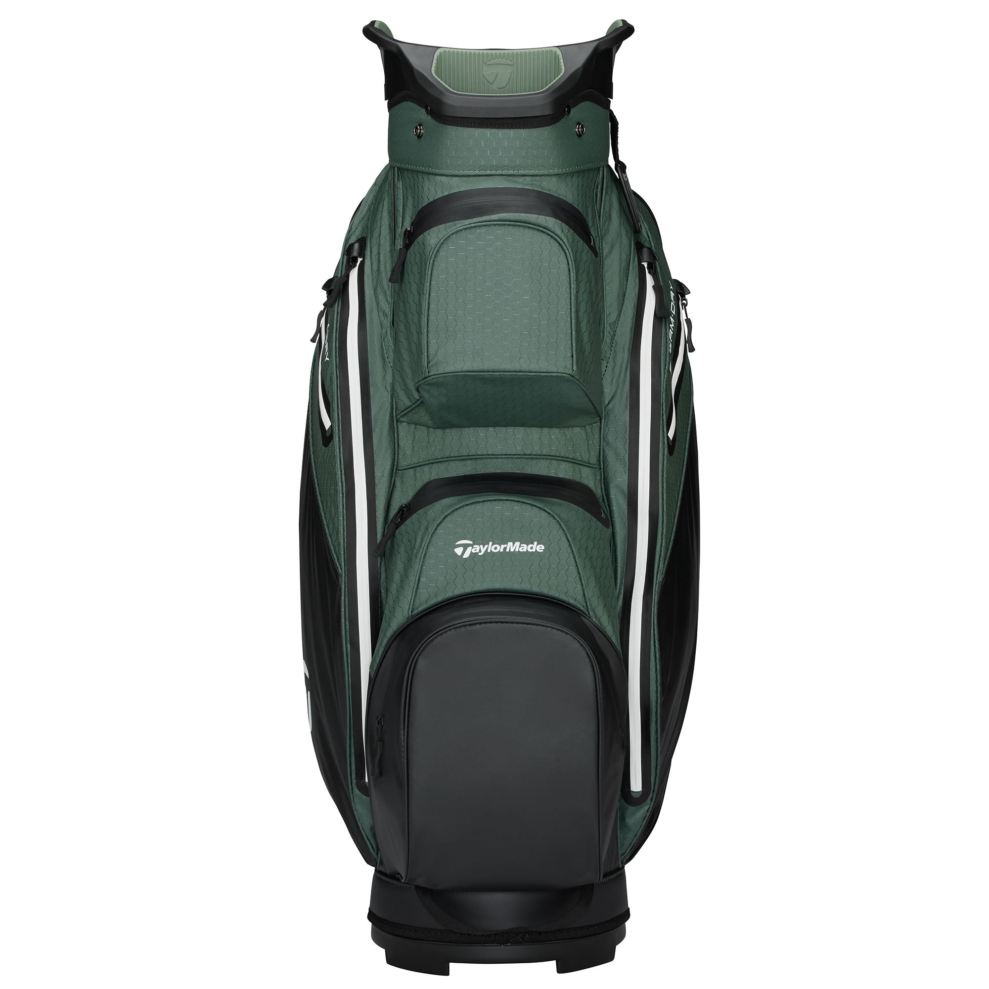 TaylorMade StormDry Waterproof Golf Cart Bag - Black & Dark Sage