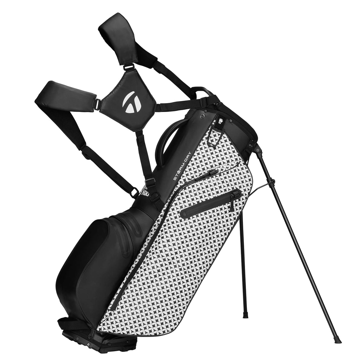 TaylorMade StormDry Waterproof Golf Stand Bag - Heritage Black