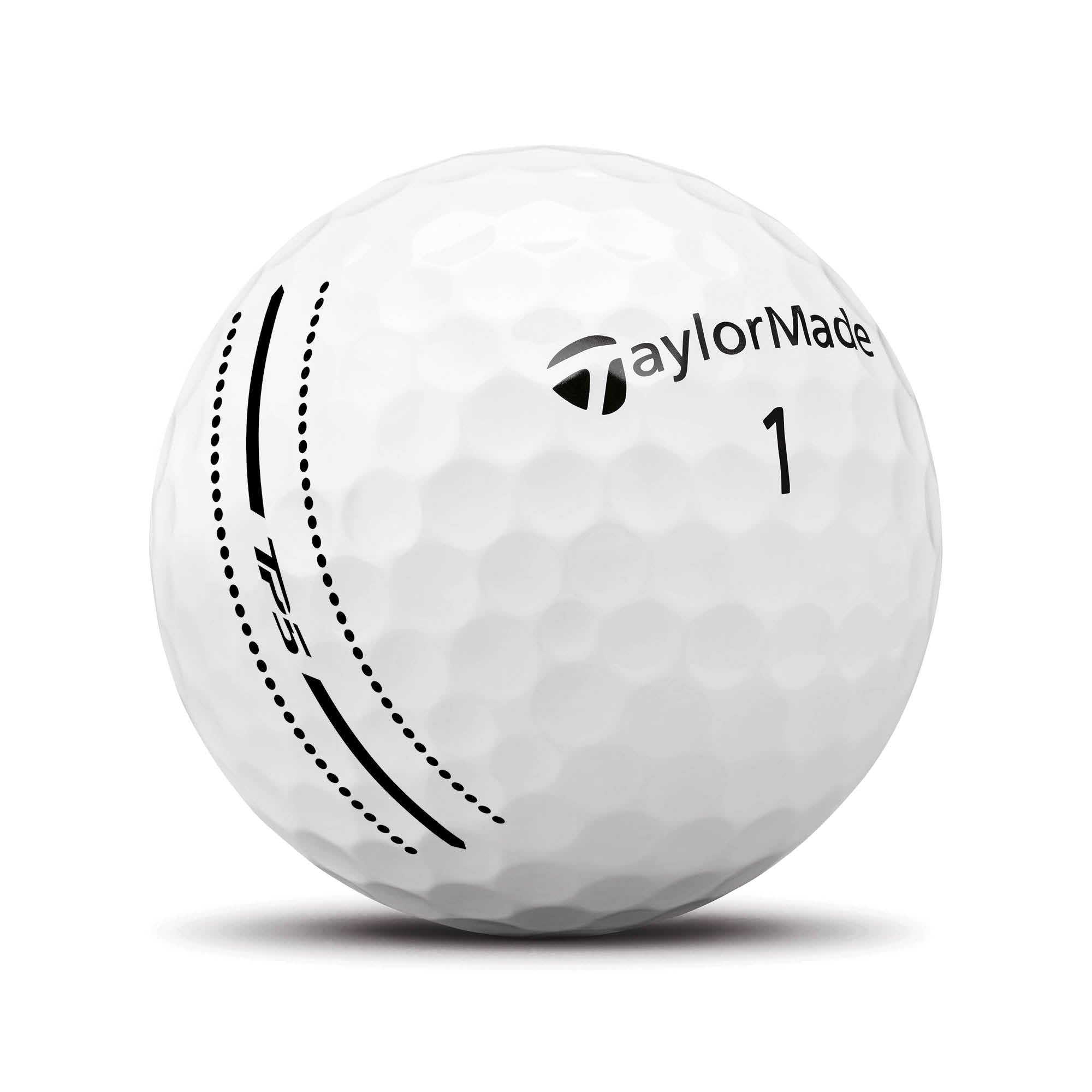 TaylorMade TP5 Performance Stripe Golf Balls - 6 Ball Pack - White