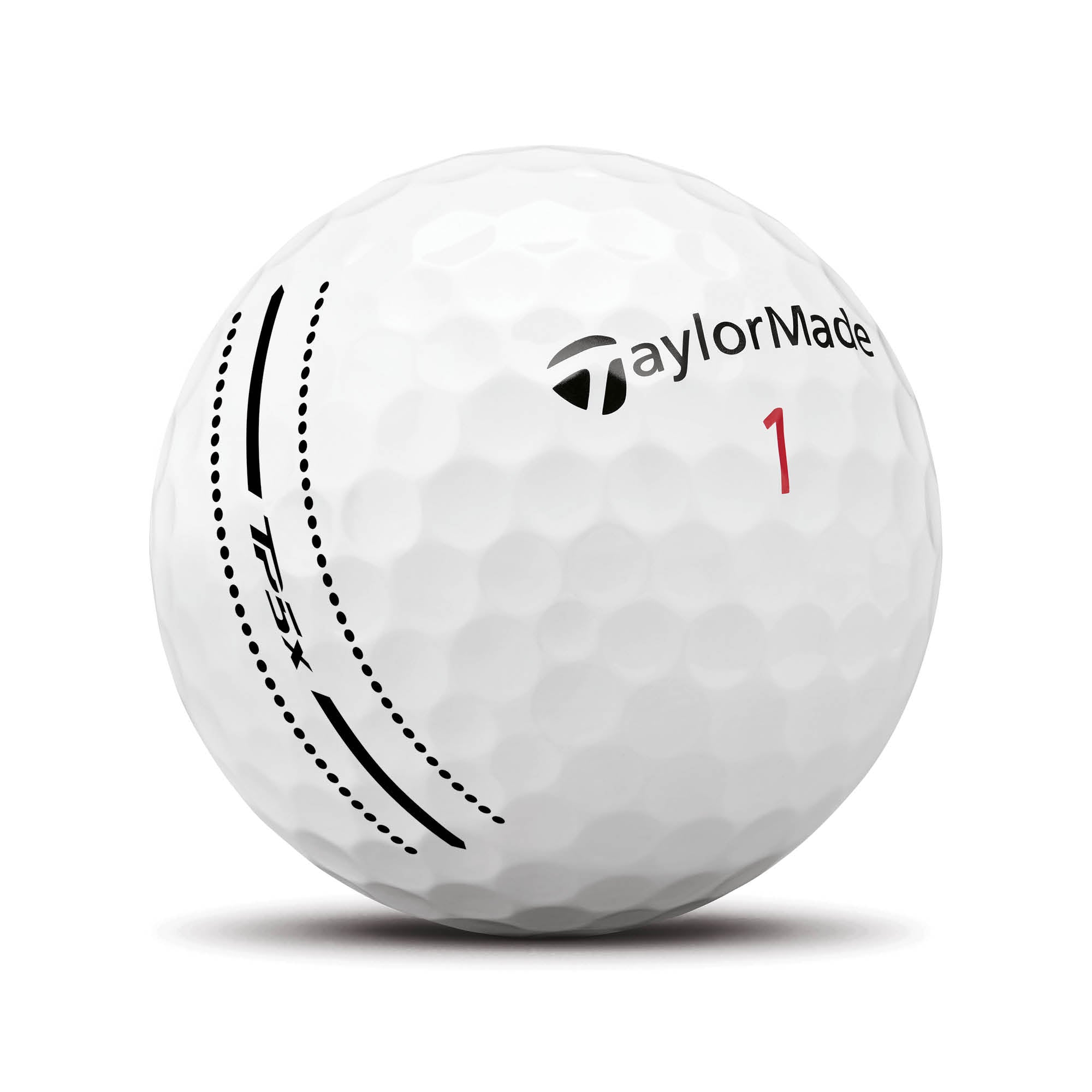 TaylorMade TP5x Performance Stripe Golf Balls - 6 Ball Pack - White