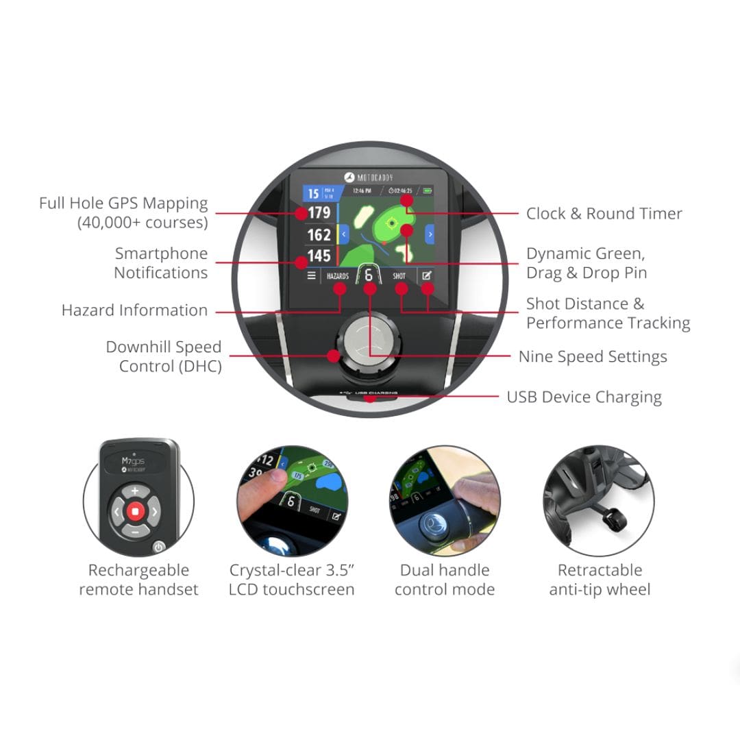 Motocaddy M7 GPS Remote Electric Trolley 2025 - Ultra Lithium Battery