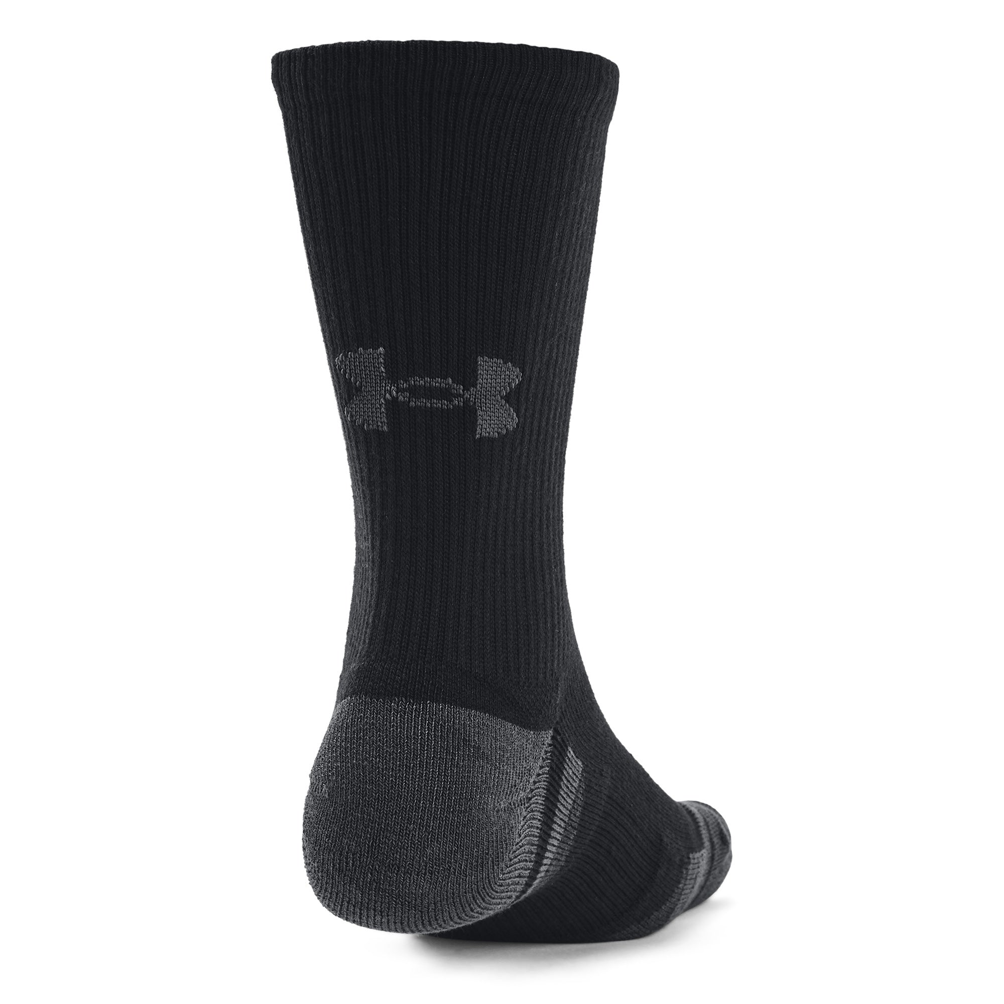 Under Armour Performance Tech Crew Socks 3-Pack - Black - Size 7.5-12