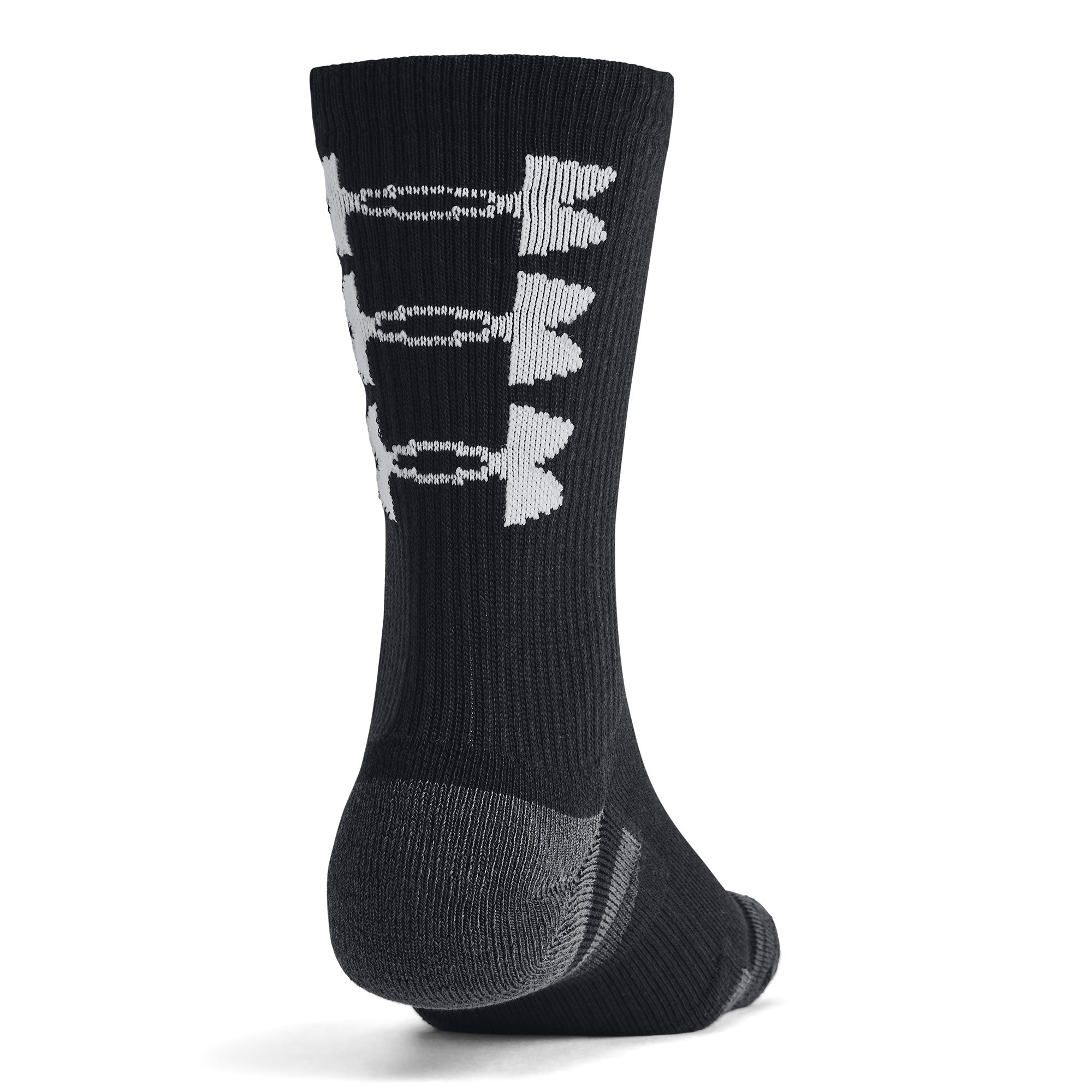 Under Armour Performance Tech Nov Crew Socks 3-Pack - Black - Size 7.5-12