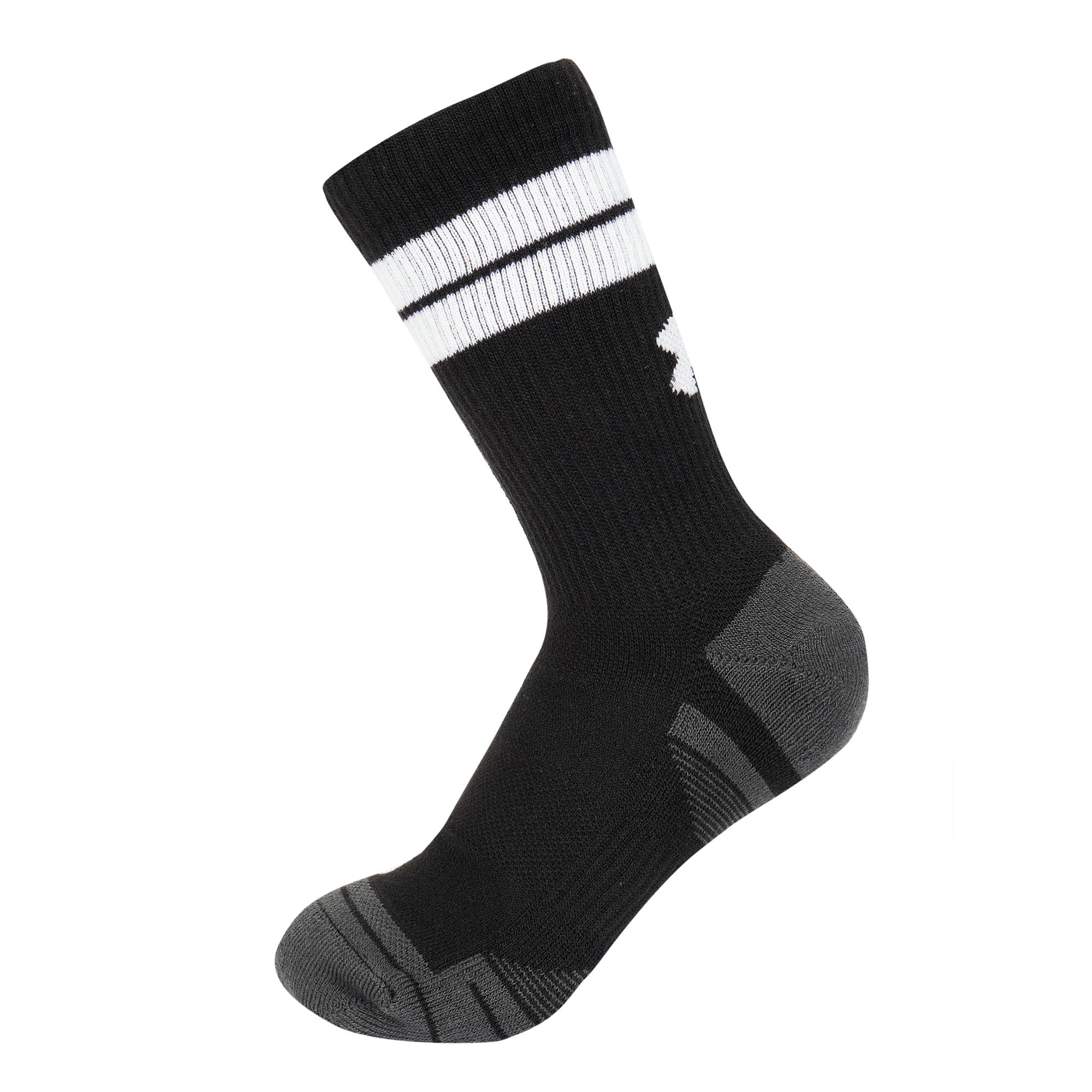 Under Armour Performance Tech Nov Crew Socks 3-Pack - Black - Size 7.5-12