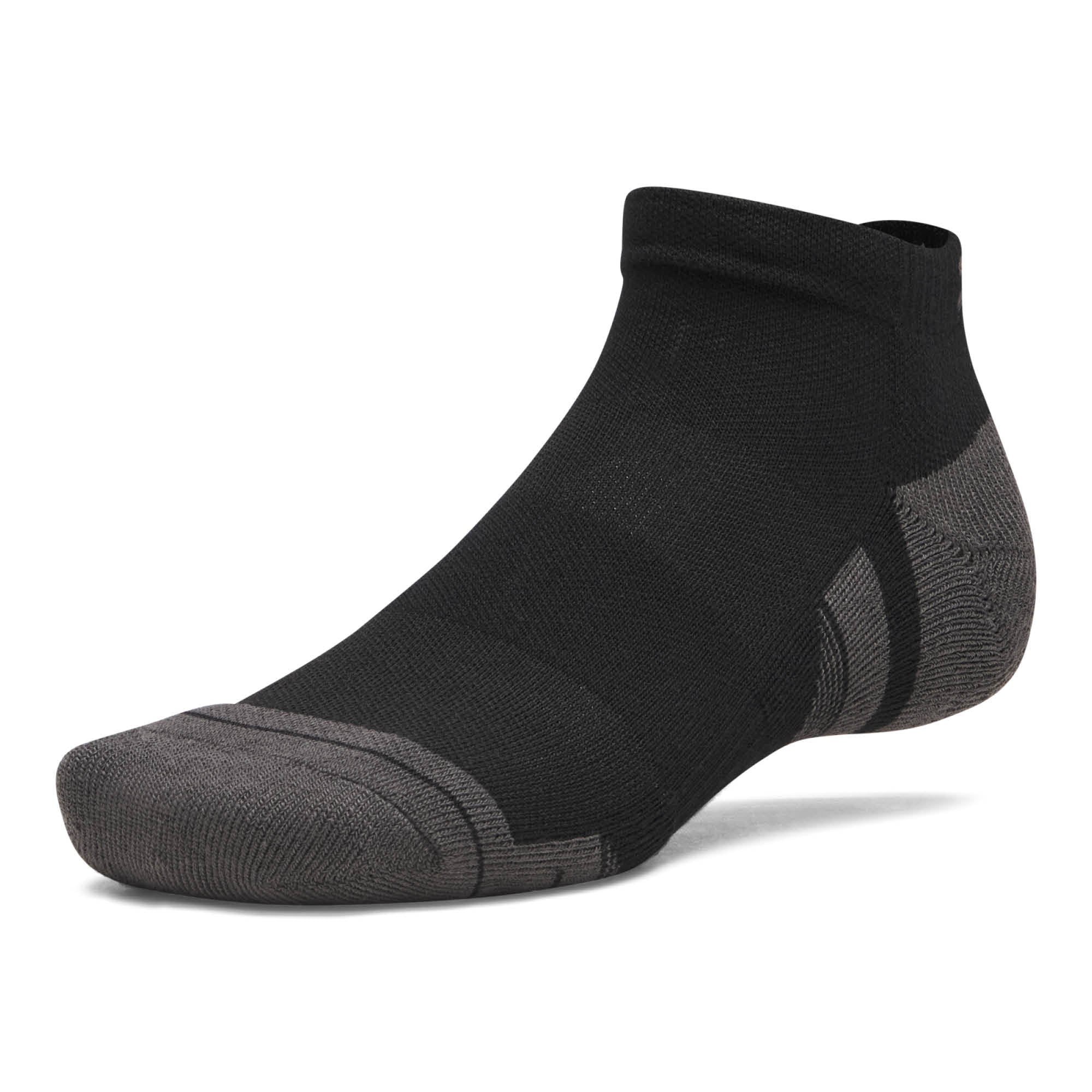 Under Armour Performance Tech Low Cut Golf Socks 3-Pack AW26 - Ultimate Black & Jet Grey - Size 7.5-12
