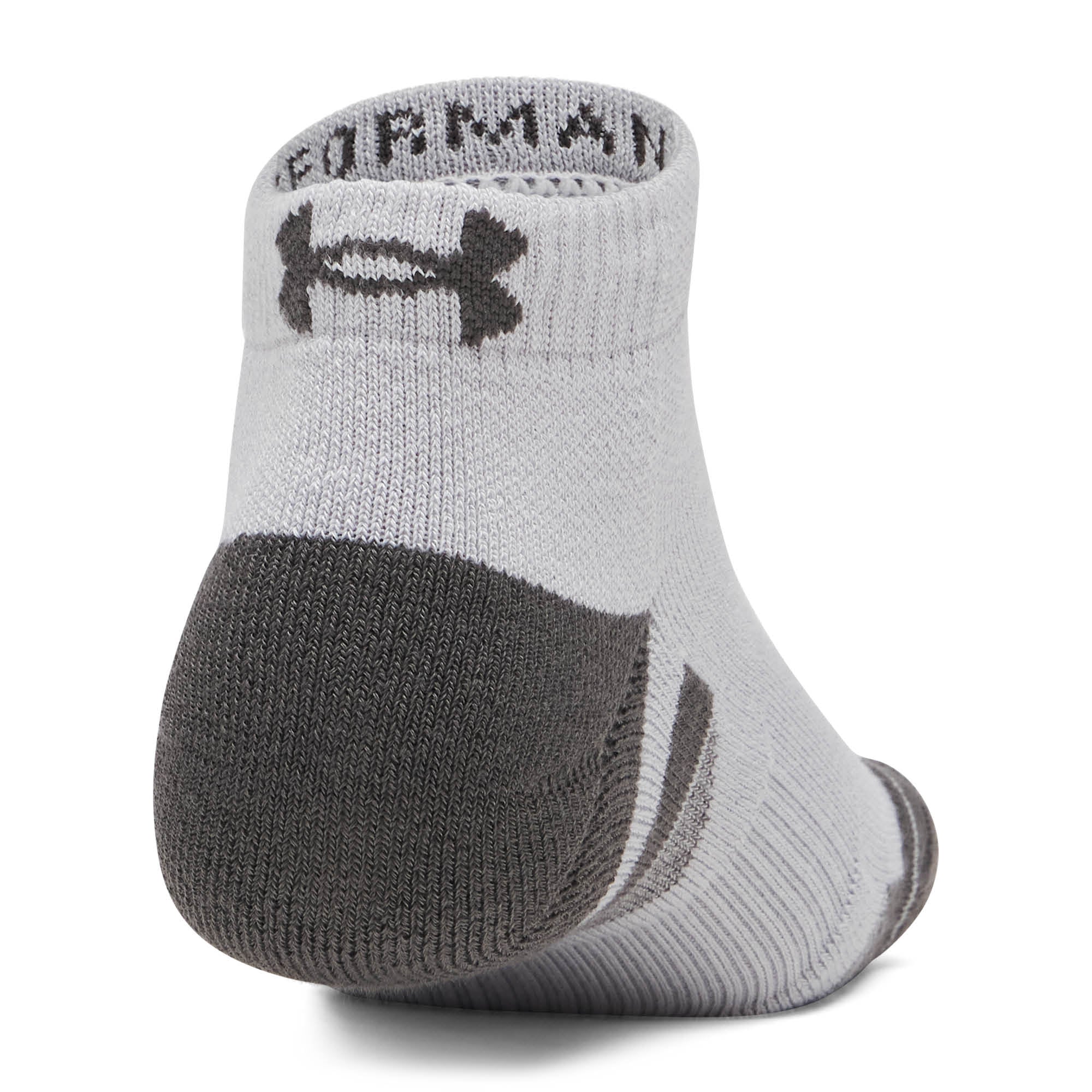 Under Armour Performance Tech Low Cut Golf Socks 3-Pack AW26 - Black, White & Jet Grey - Size 7.5-12