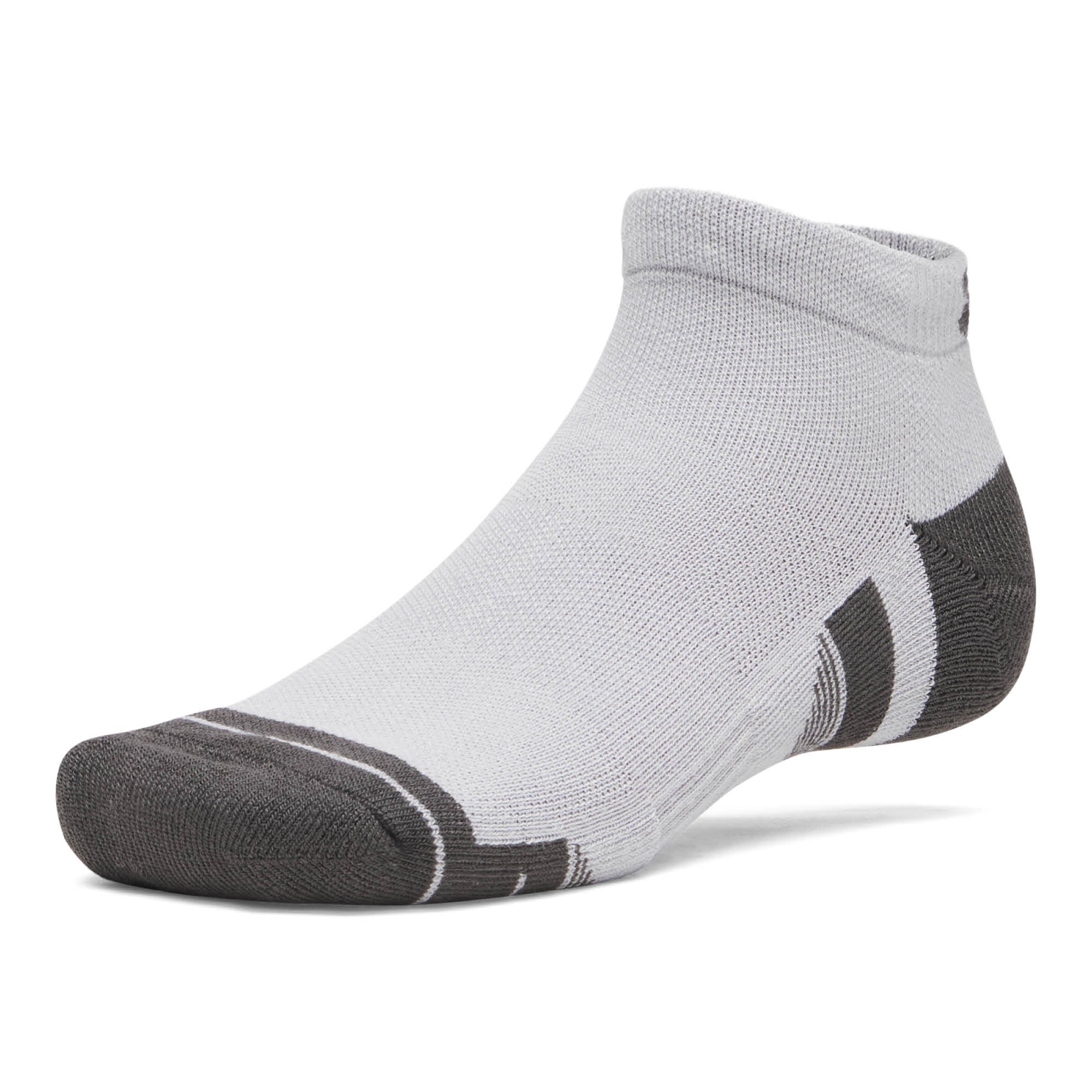Under Armour Performance Tech Low Cut Golf Socks 3-Pack AW26 - Black, White & Jet Grey - Size 7.5-12