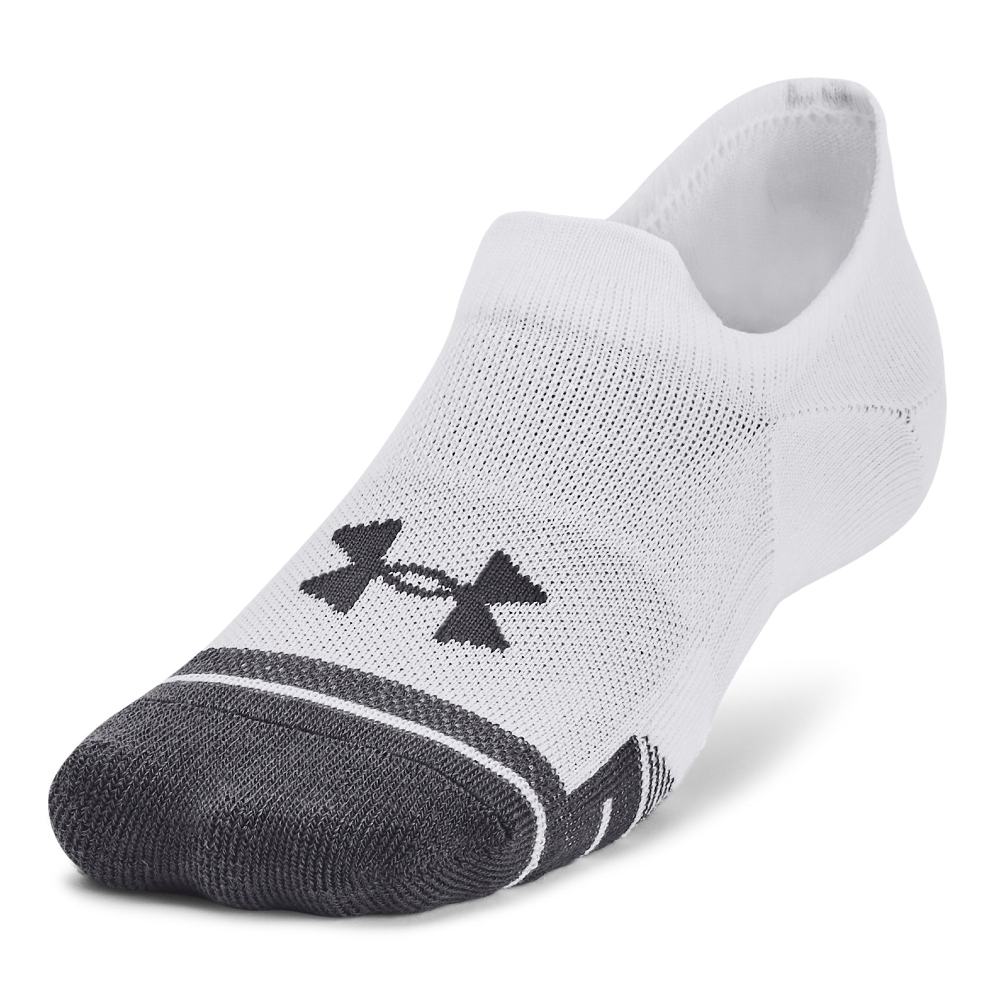Under Armour Performance Tech Ultra Low Socks 3-Pack - White - Size 7.5-12