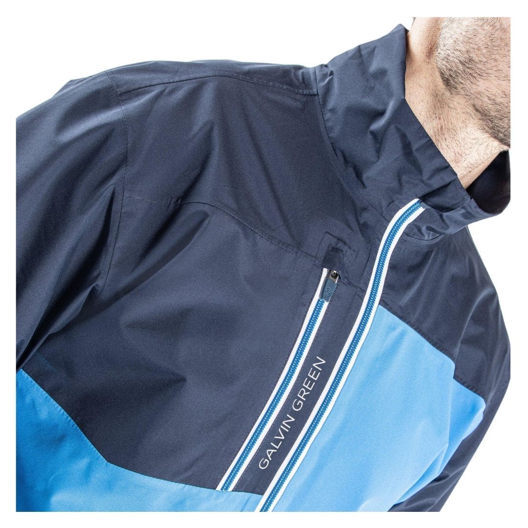 Galvin Green Axl Short Sleeve Waterproof Jacket (Blue / Navy / White)