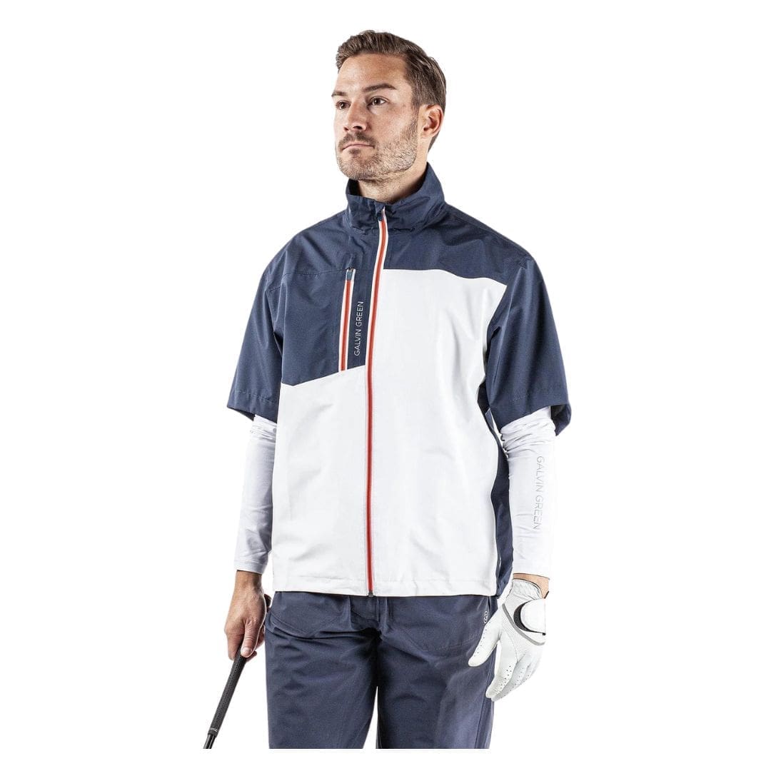 Galvin Green Axl Short Sleeve Waterproof Jacket (Blue / Navy / White)