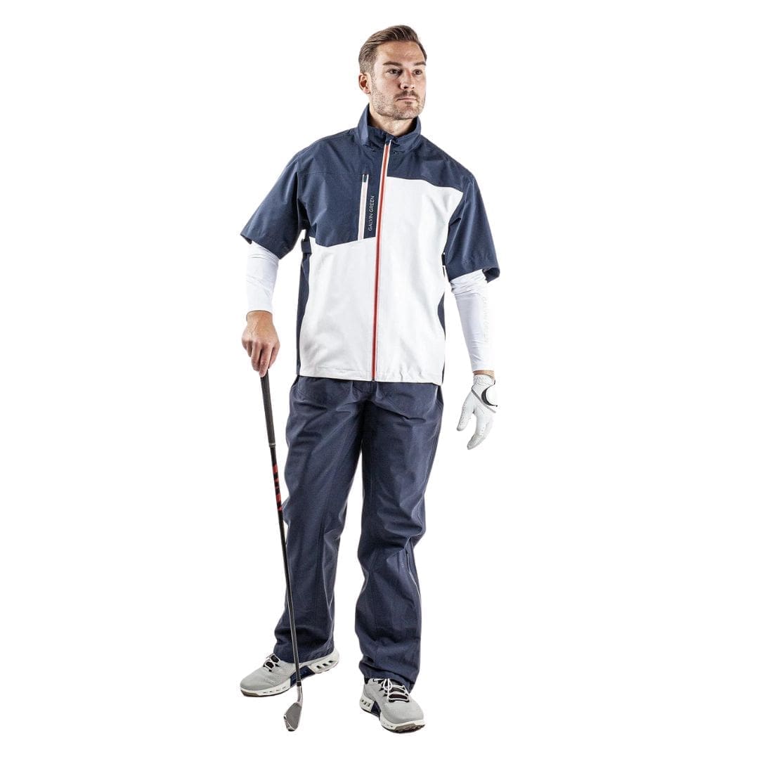 Galvin Green Axl Short Sleeve Waterproof Jacket (Blue / Navy / White)