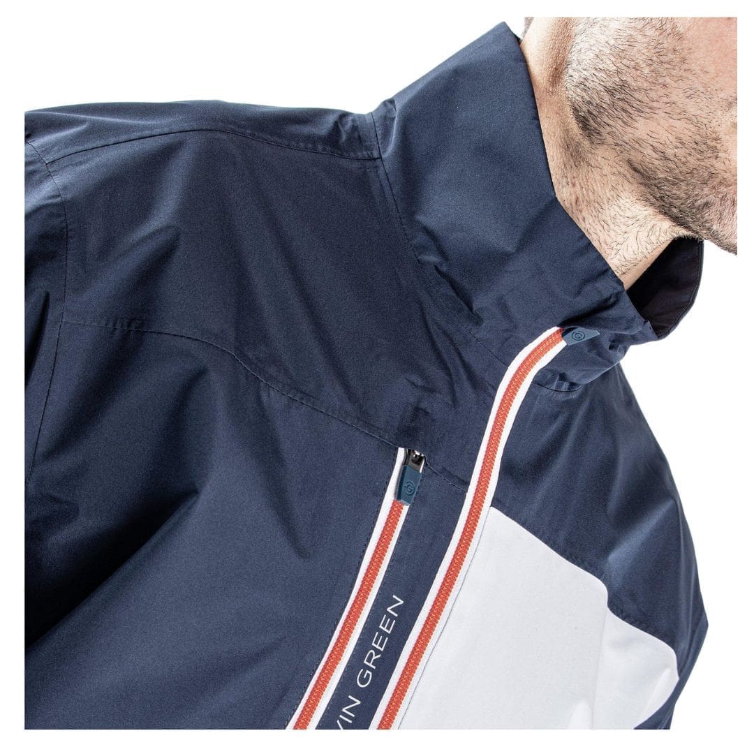 Galvin Green Axl Short Sleeve Waterproof Jacket (Blue / Navy / White)