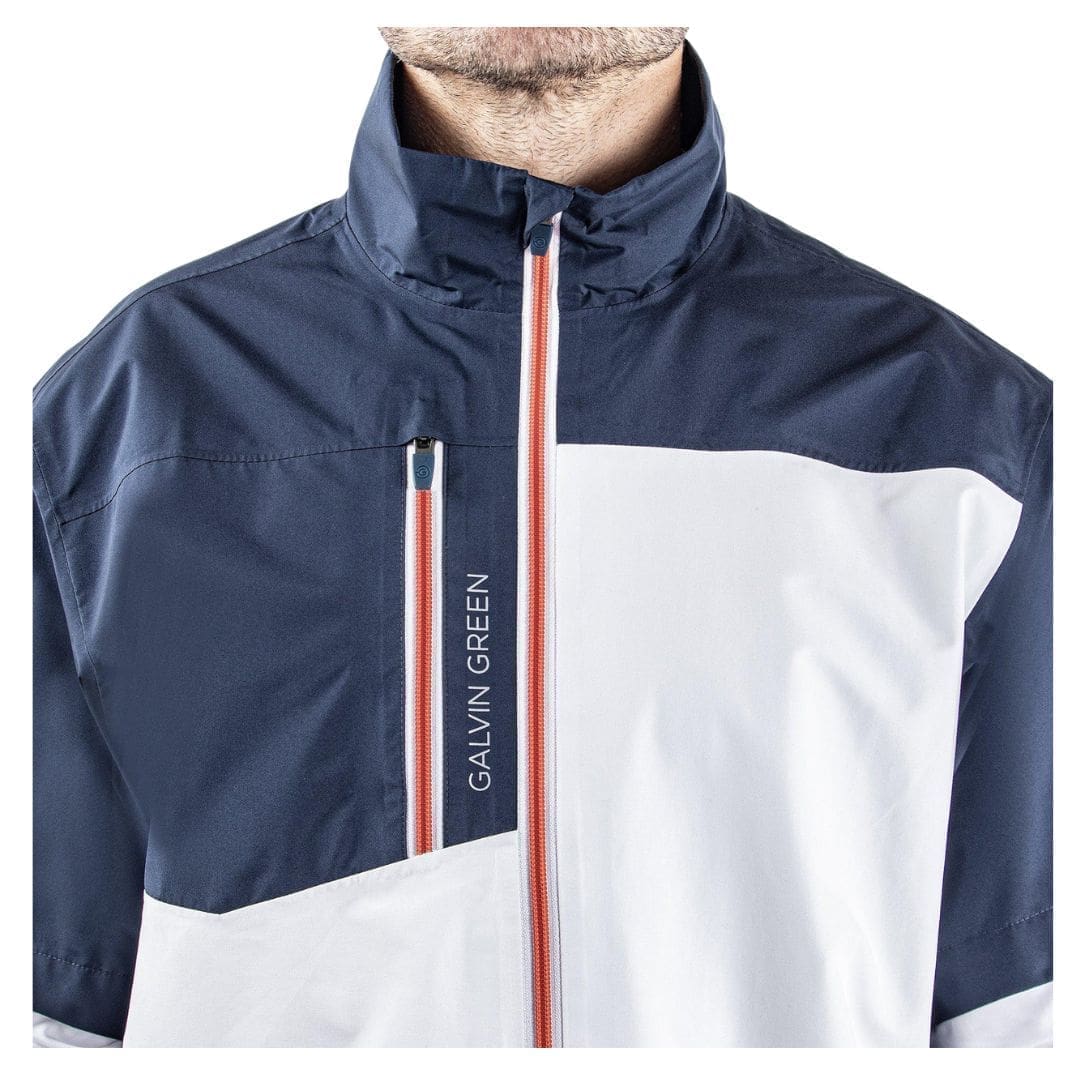 Galvin Green Axl Short Sleeve Waterproof Jacket (Blue / Navy / White)