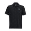 Mens Under Armour Playoff 3.0 Printed Golf Polo Shirt (Black/lime)