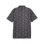 Puma Men's Cloudspun Paisley Polo (Puma Black & Aqua Blue)
