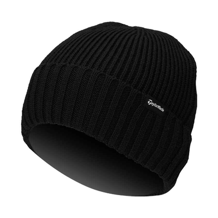 TaylorMade Ribbed Beanie - Black