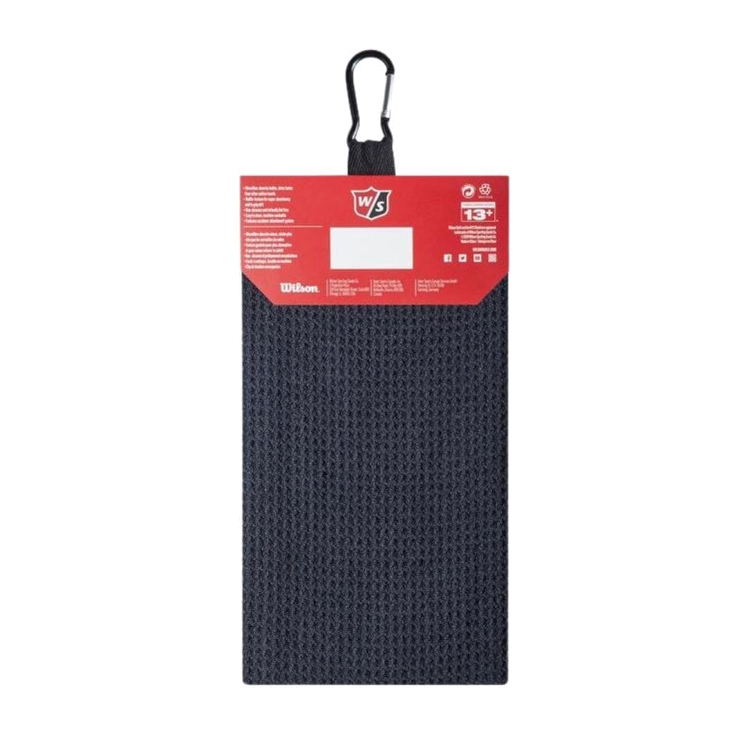 Wilson Tri-Fold Towel (Black)