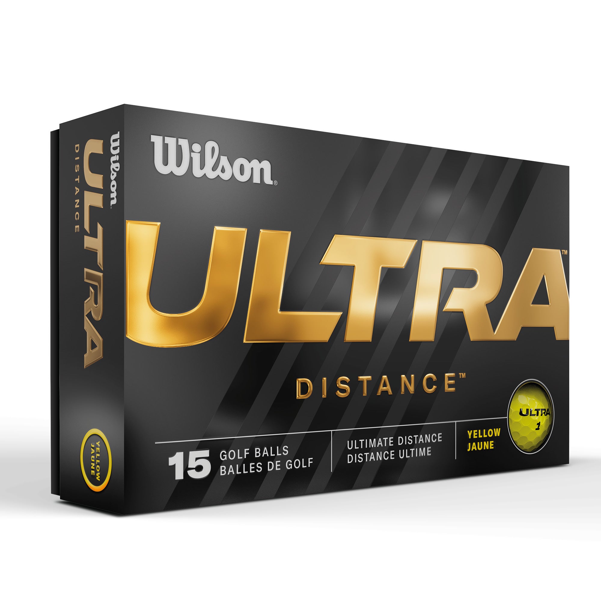 Wilson Ultra® Distance Golf Balls - Yellow - 15 Pack
